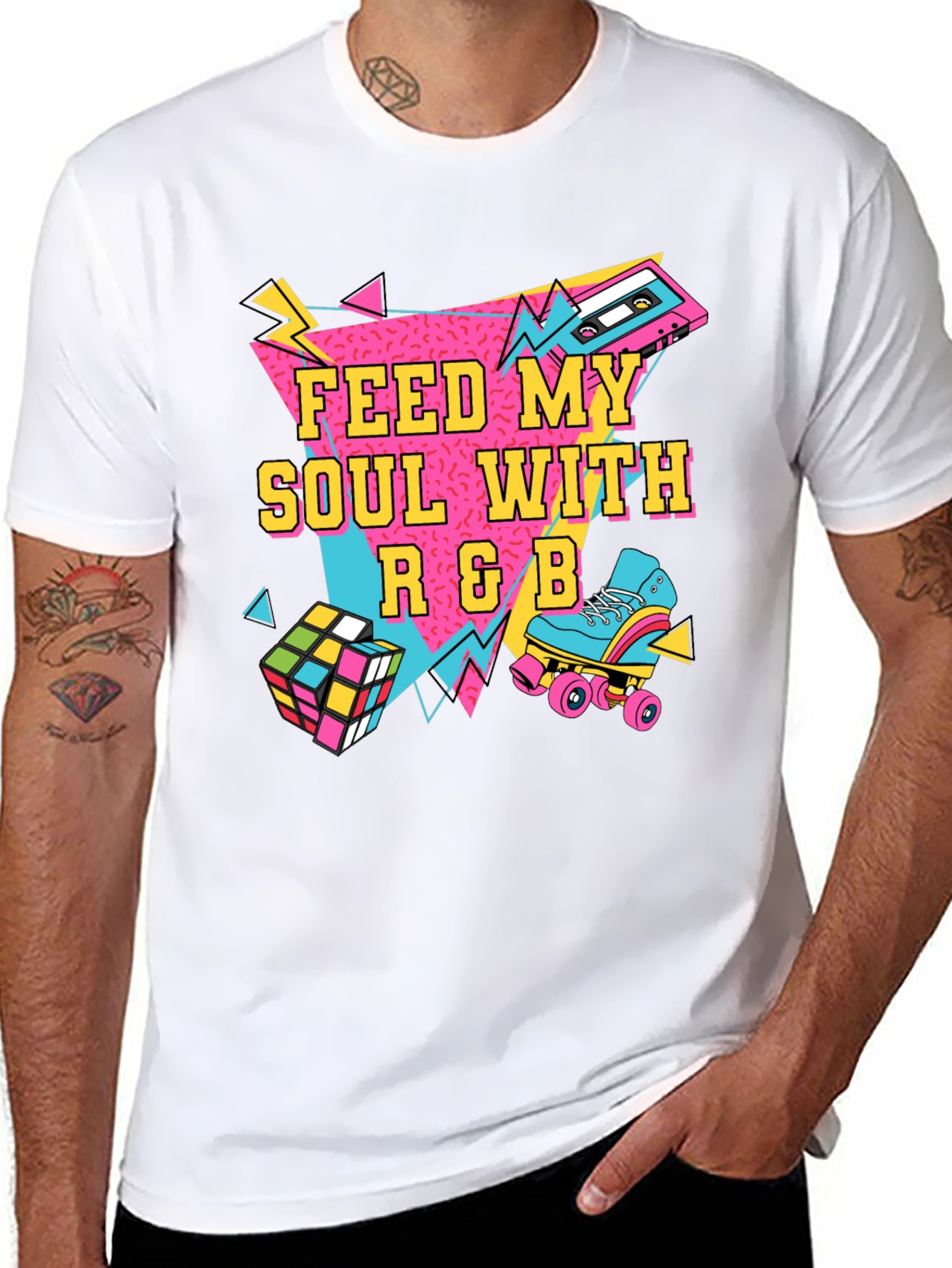 Retro R&B Music Graphic T-Shirt - 8