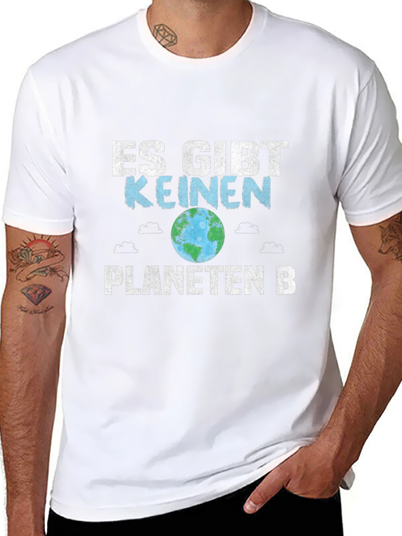 Black Save the Planet T-Shirt - "Es gibt keinen Planeten B" view 8