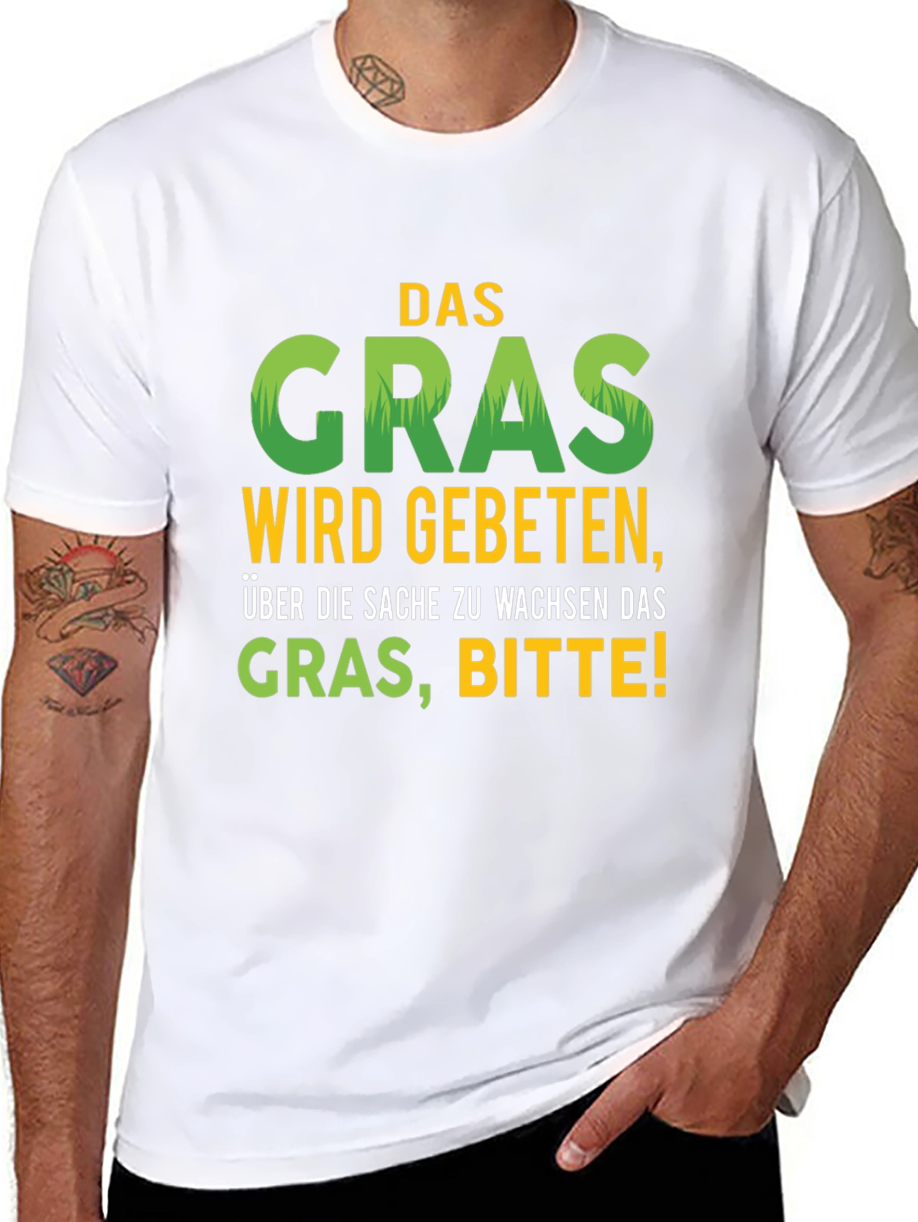 Black Funny Grass T-Shirt view 8