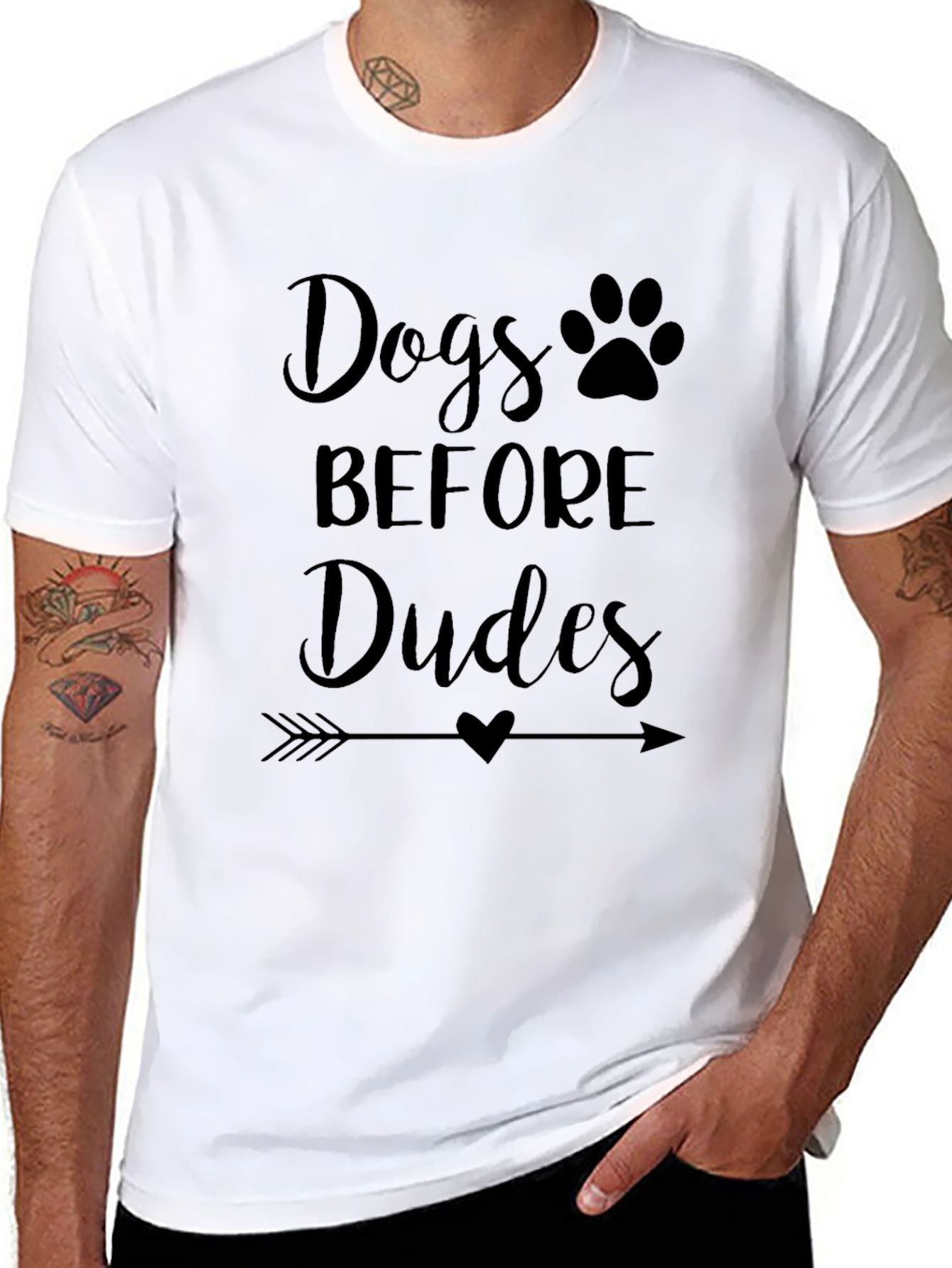 Black Dogs Before Dudes Graphic Tee view 8