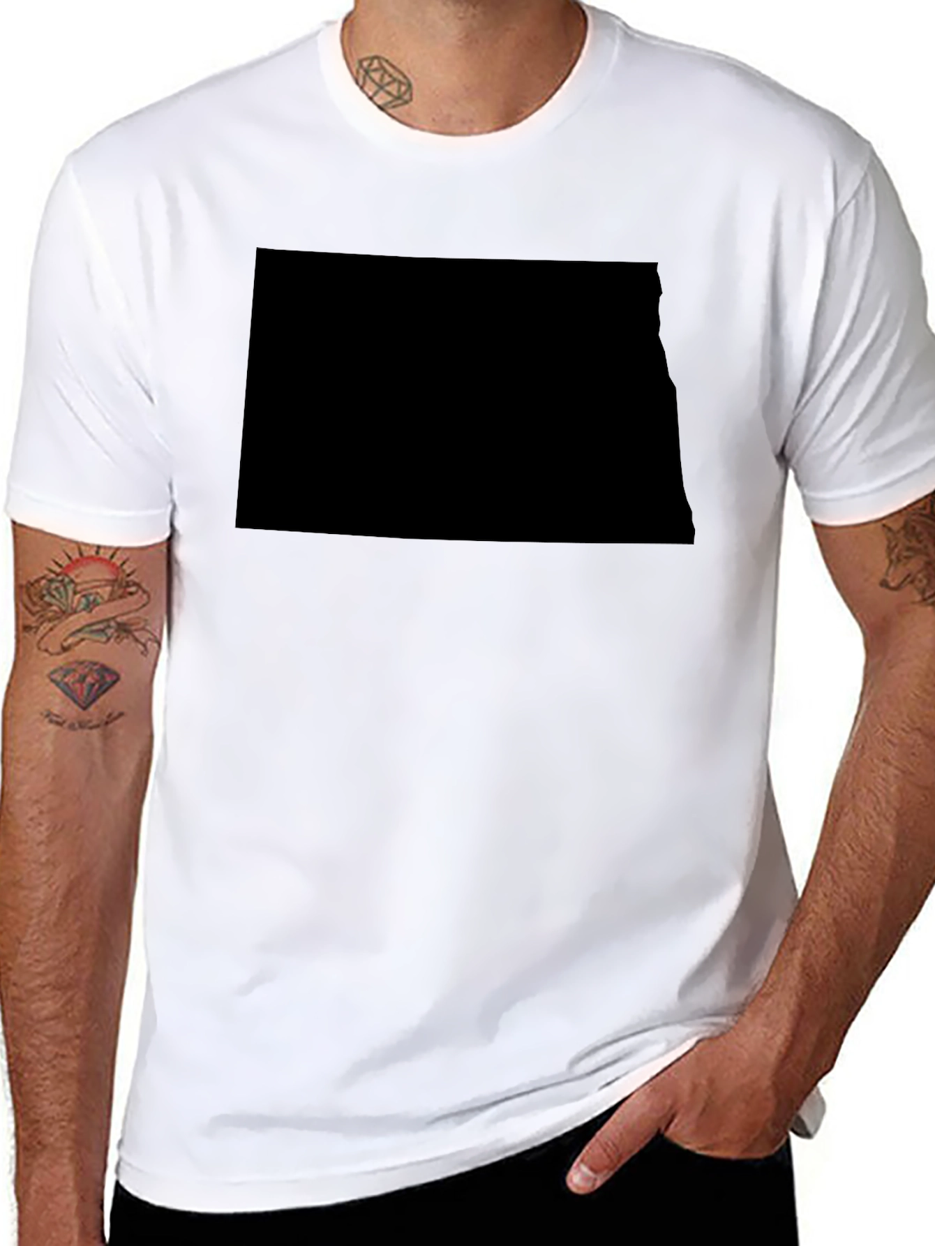 Black Black North Dakota State T-Shirt view 8