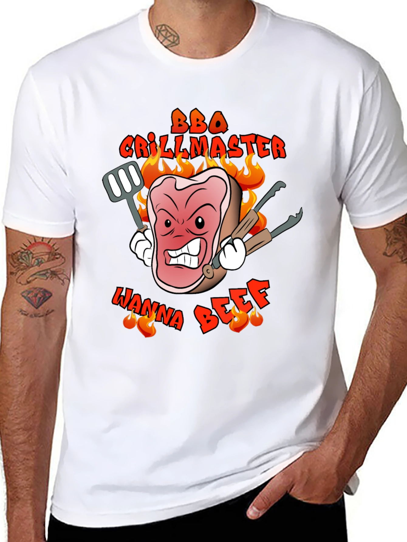 BBQ Grillmaster Wanna Beef T-Shirt - 8