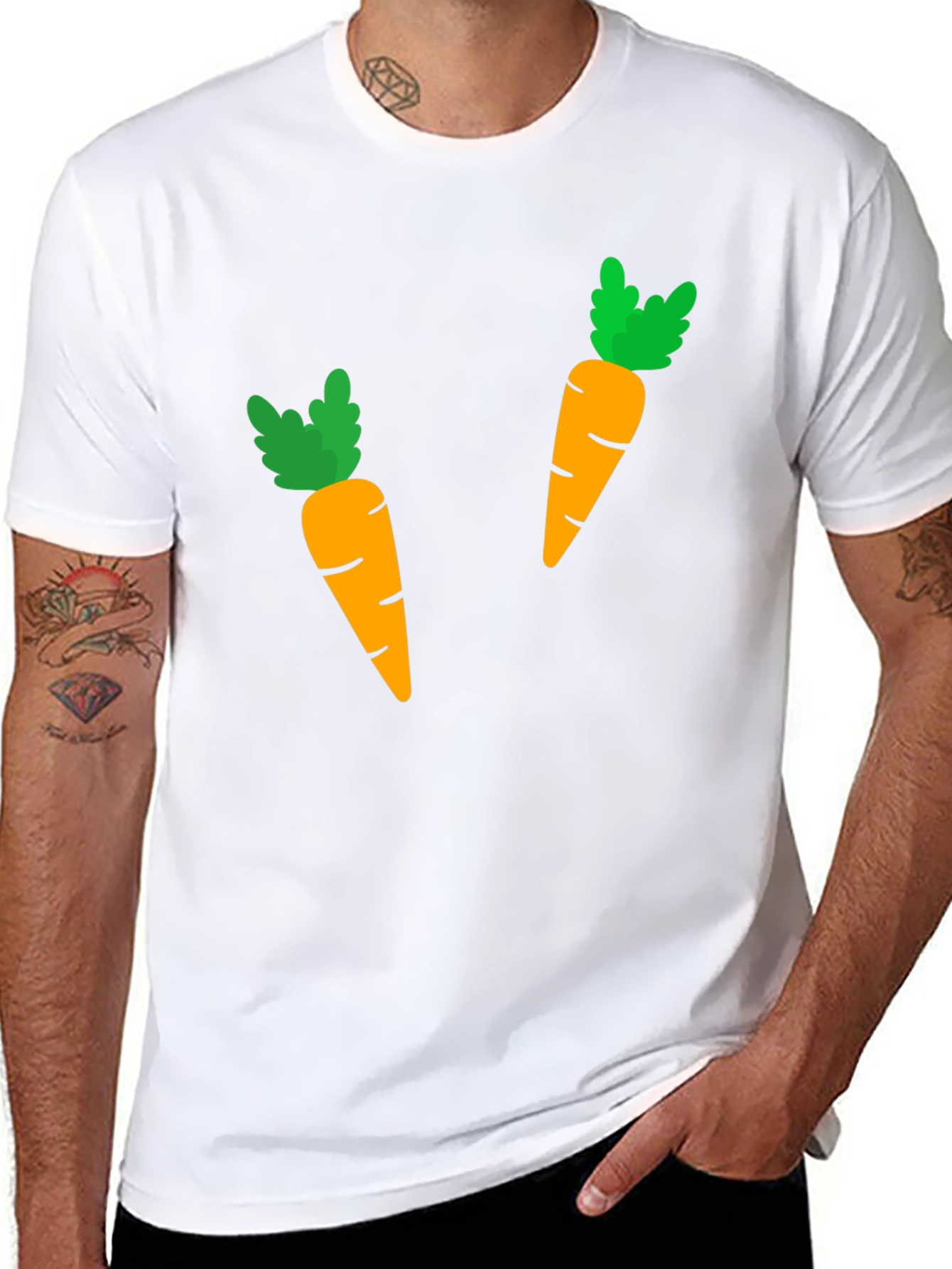 Black Carrot T-Shirt - Fun & Unique Graphic Tee view 8