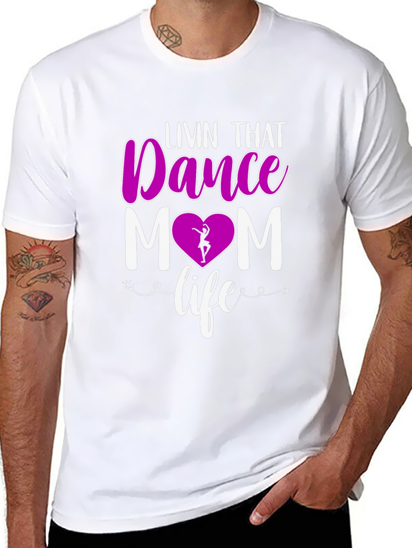 Black Dance Mom T-Shirt - Livin' That Life! view 8