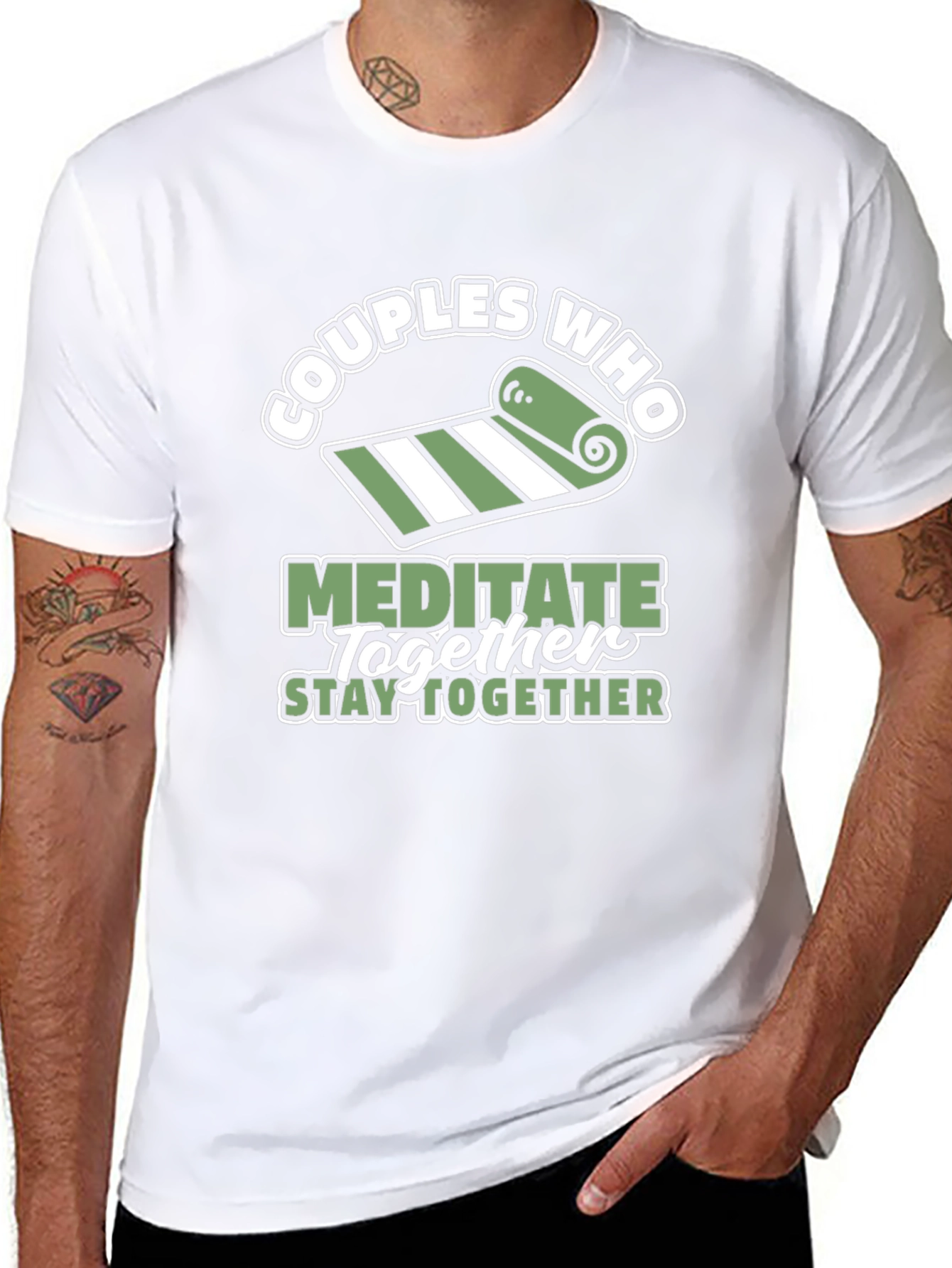 Black Couples Who Meditate Together T-Shirt view 8