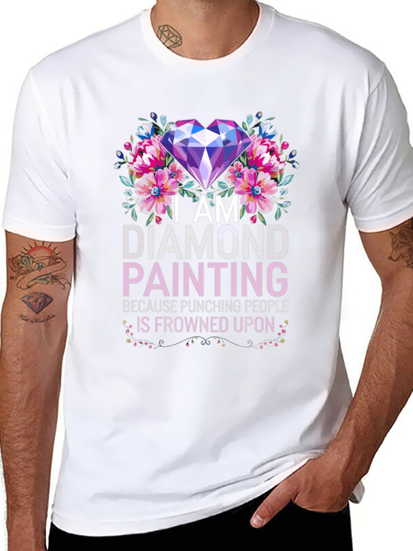 Black Diamond Painting Hobby T-Shirt view 8