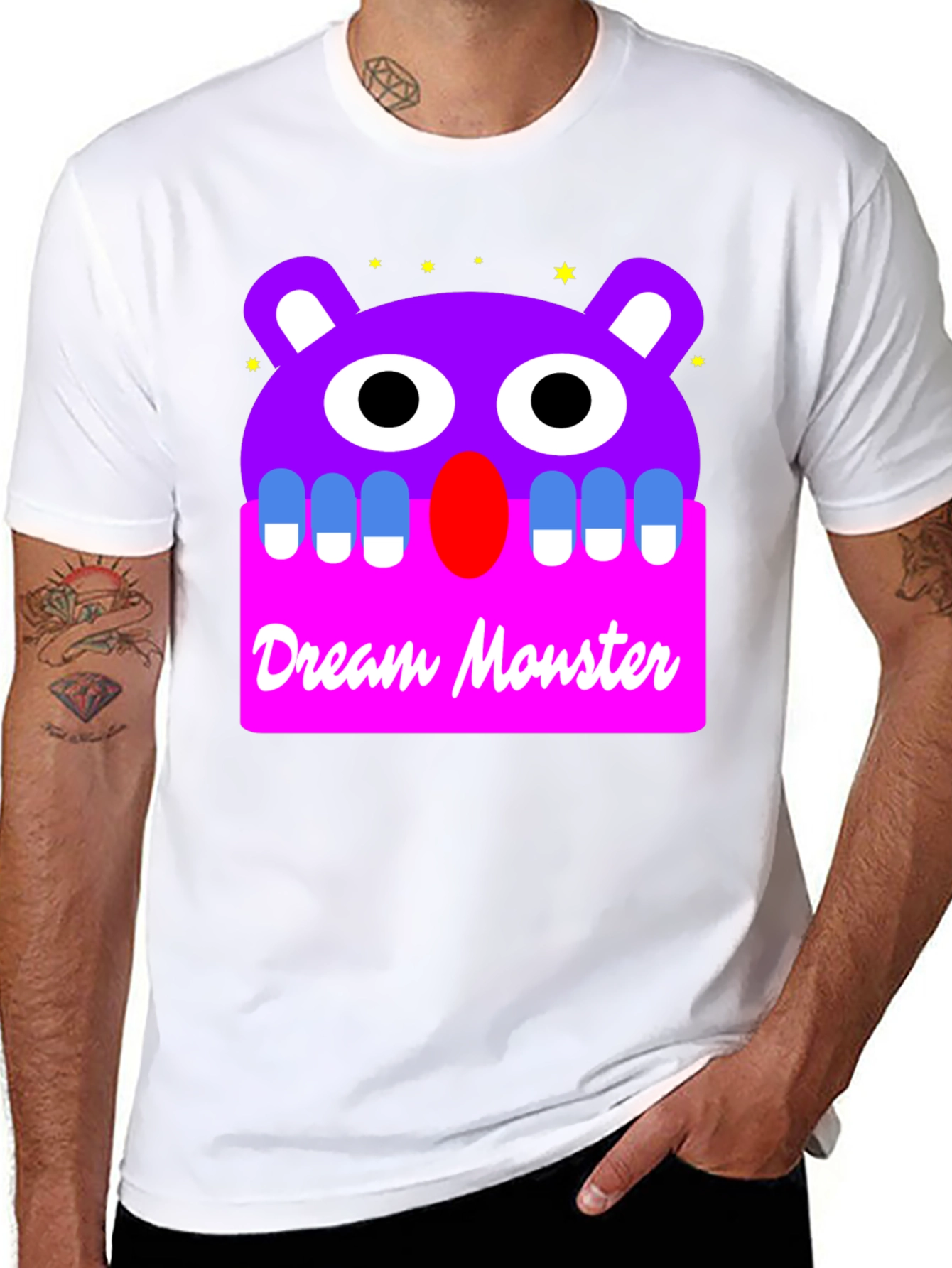 Black Dream Monster Graphic T-Shirt view 8