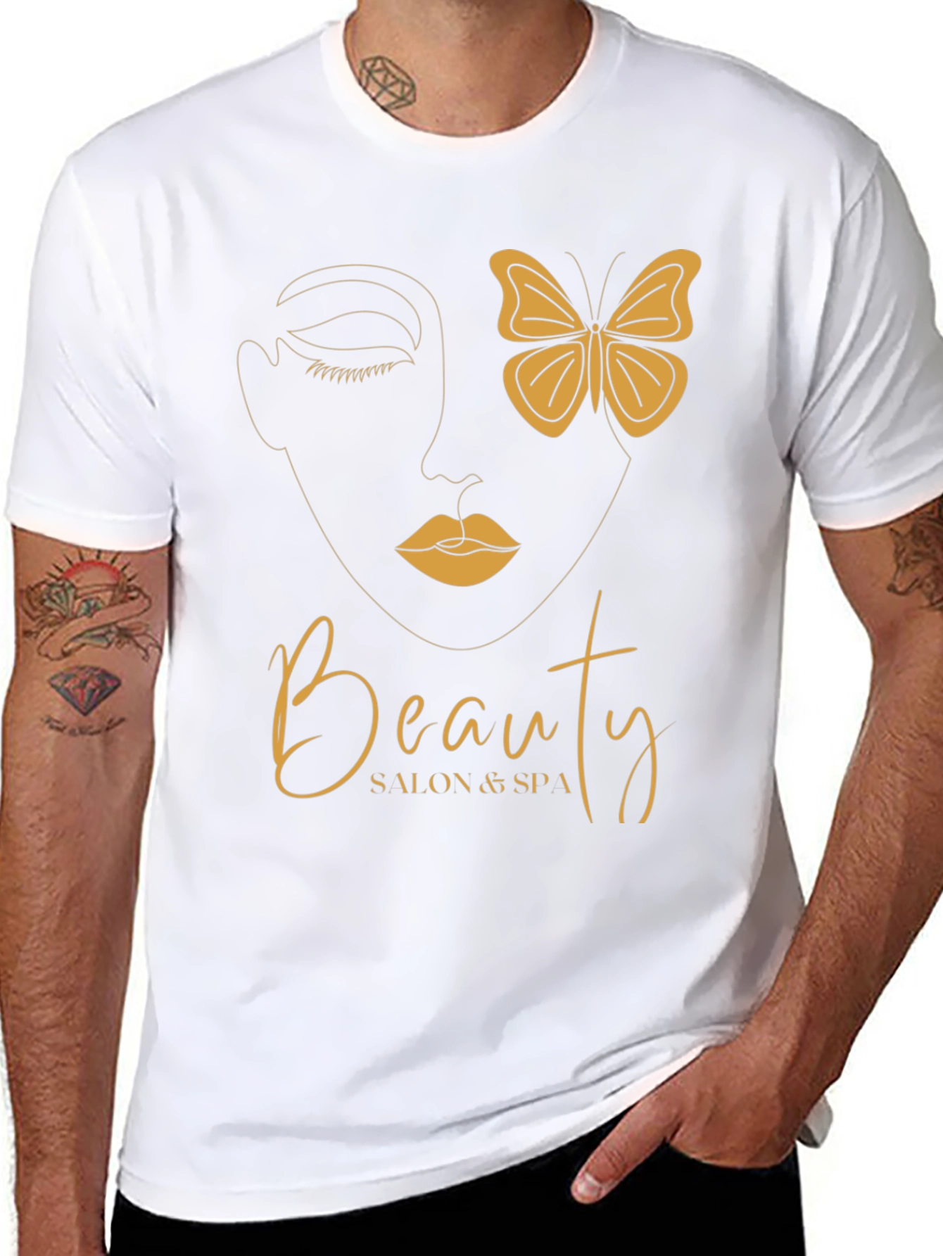 Black Beauty Salon & Spa T-Shirt - Stylish Unisex Tee view 8