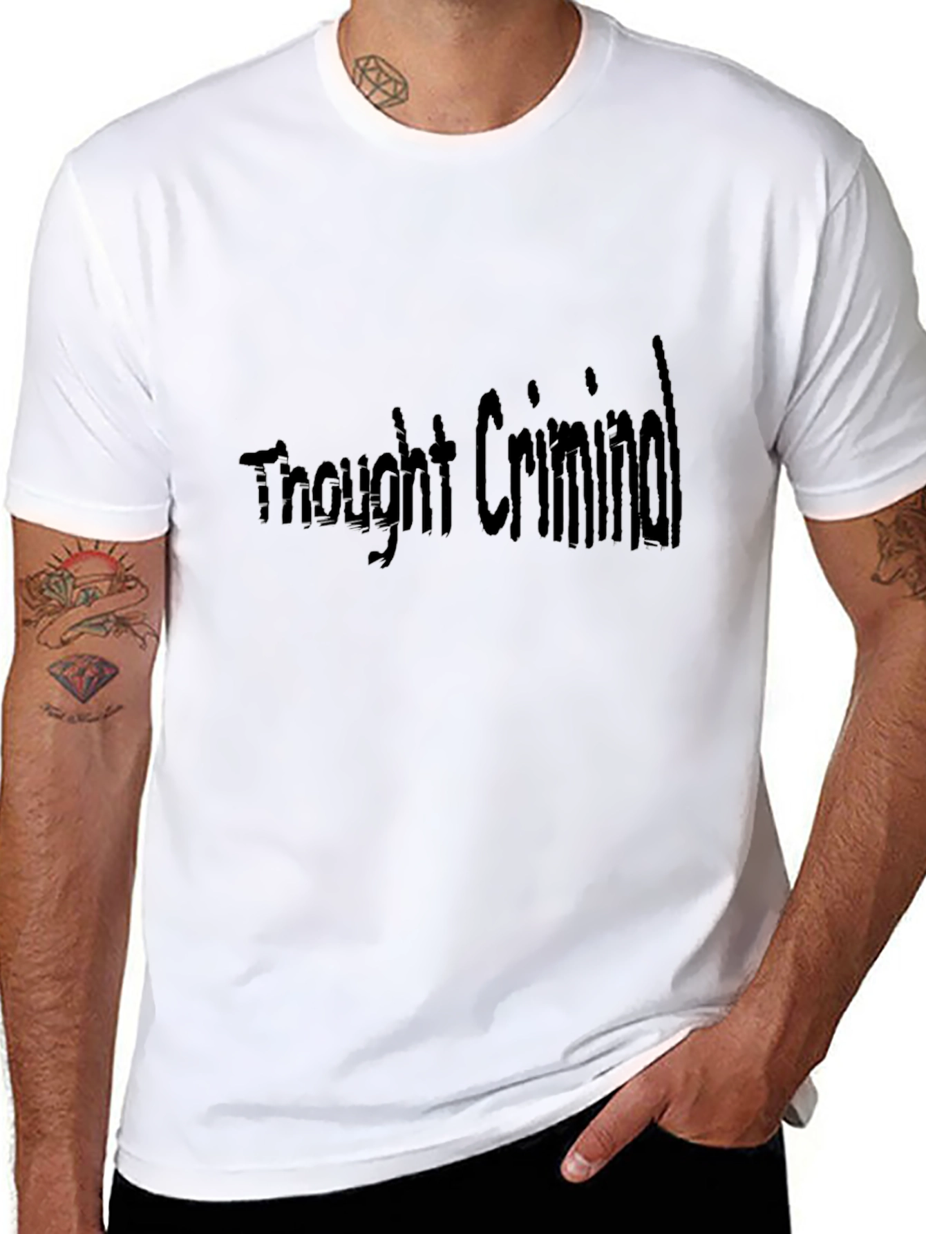 Black Thought Criminal Black T-Shirt - Express Yourself view 8