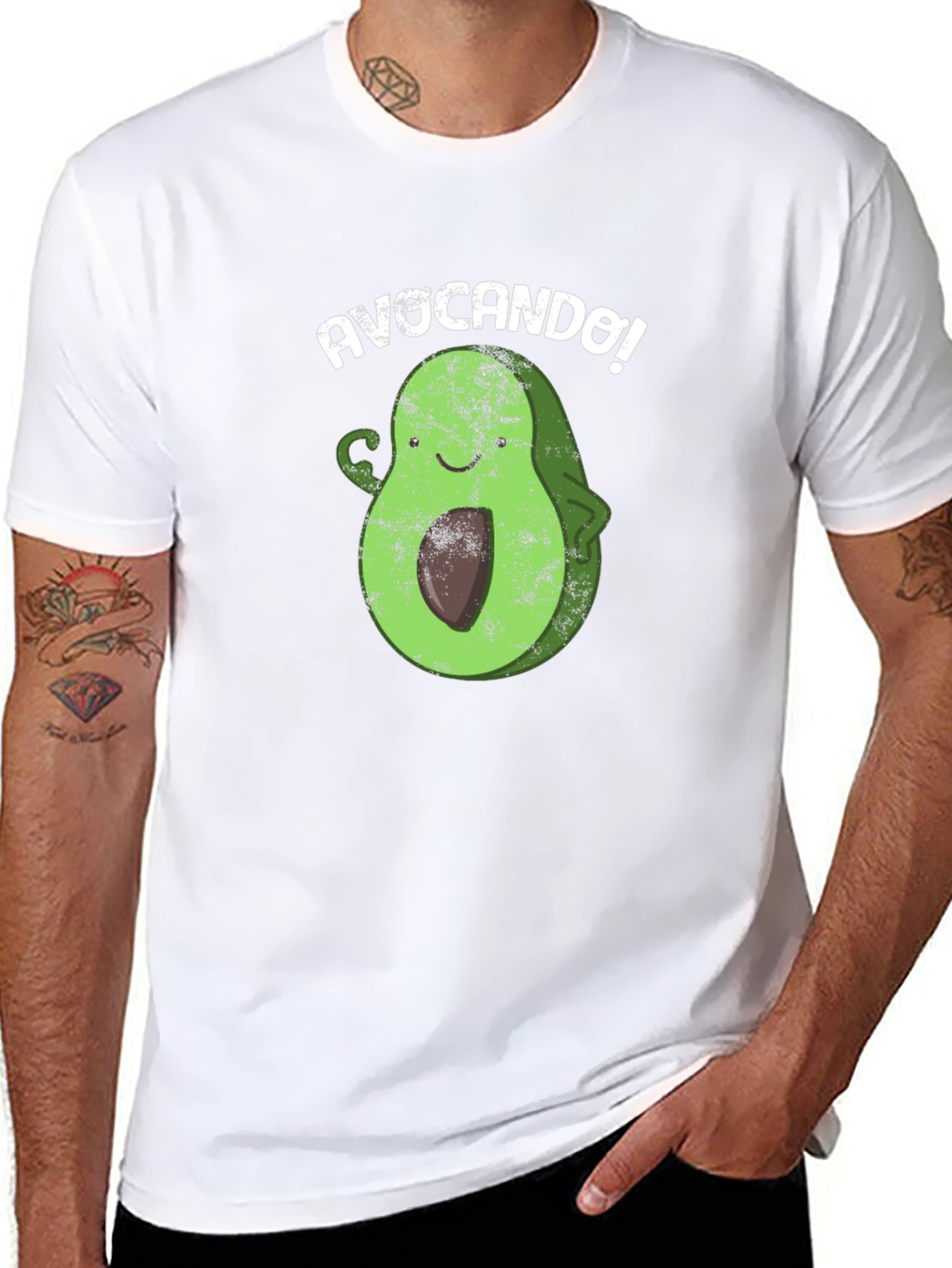Black Avocando Funny Avocado Pun T-Shirt view 8