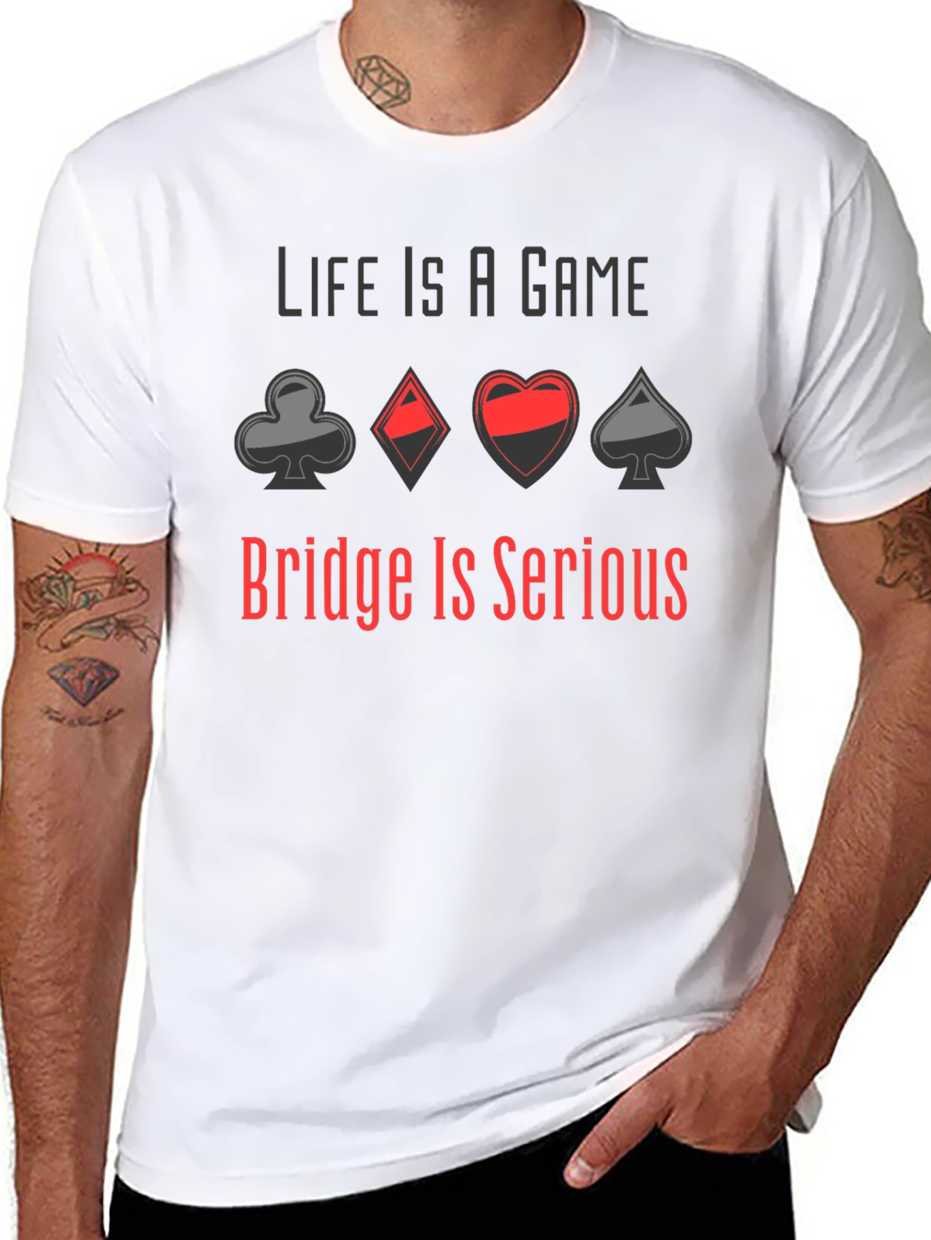 Black Life is a Game, Bridge is Serious T-Shirt view 8
