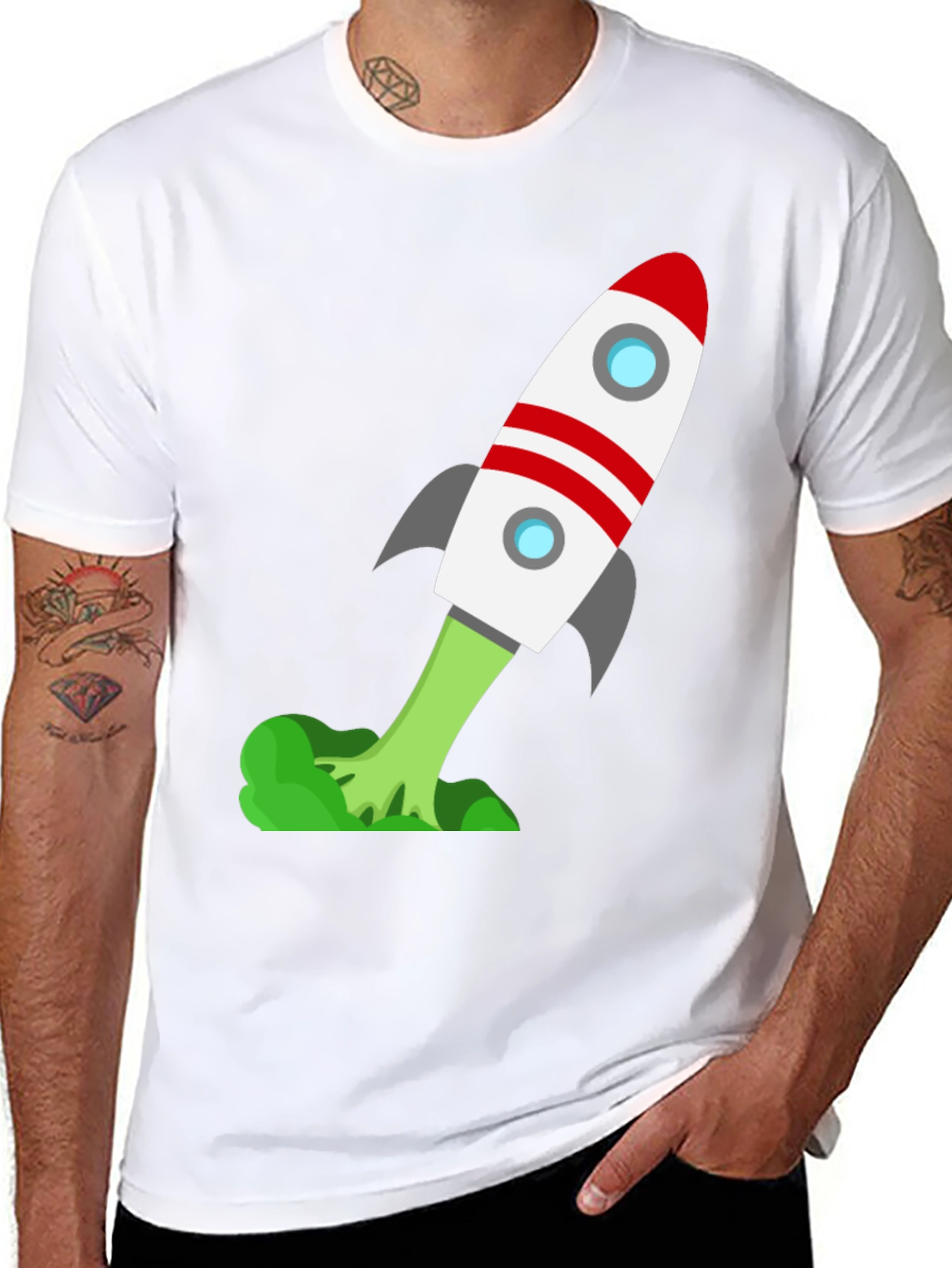 Black Rocket T-Shirt - Blast Off in Style! view 8