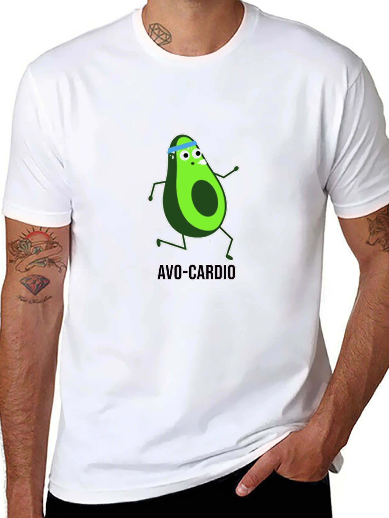 Black Avo-Cardio Black Graphic Tee view 8
