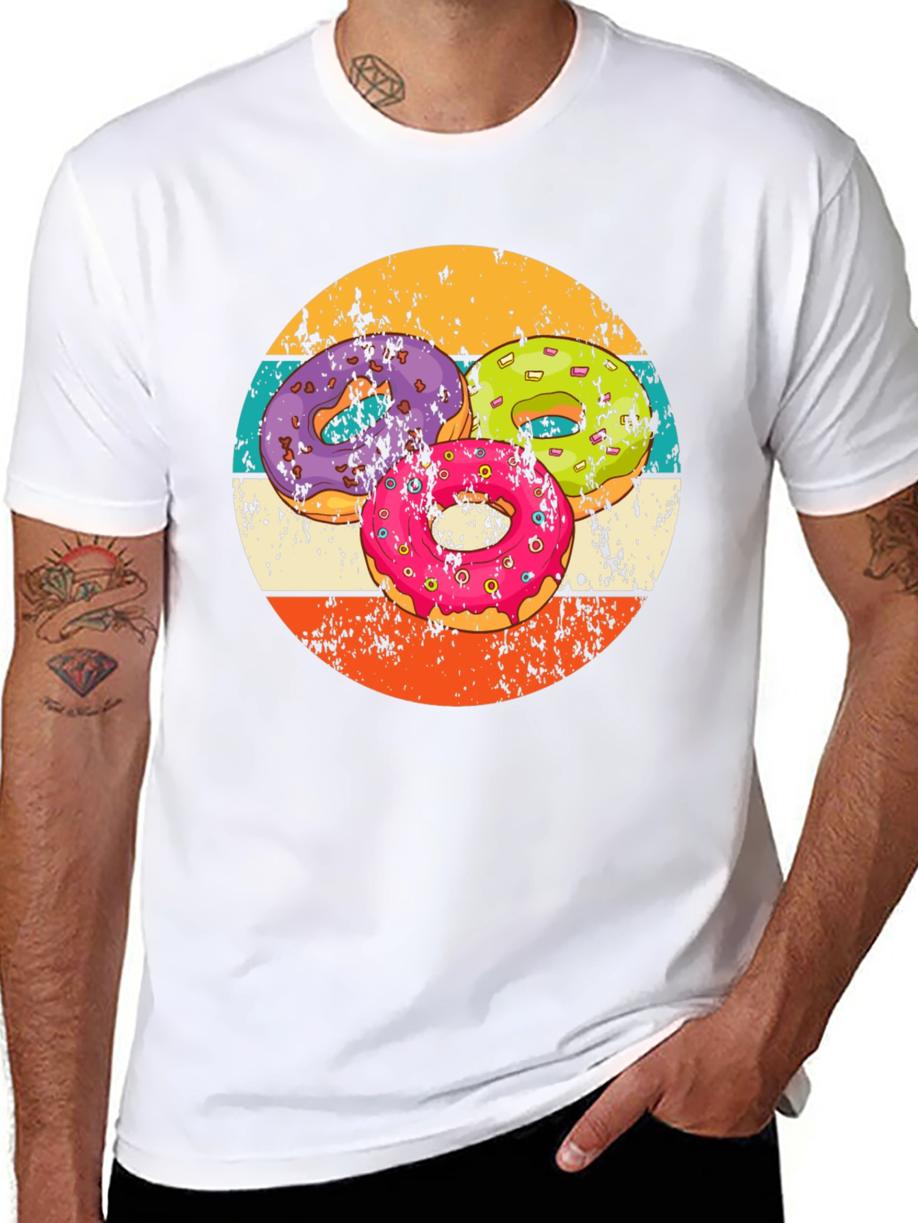 Retro Donut T-Shirt - Sweet Treat Design! - 8