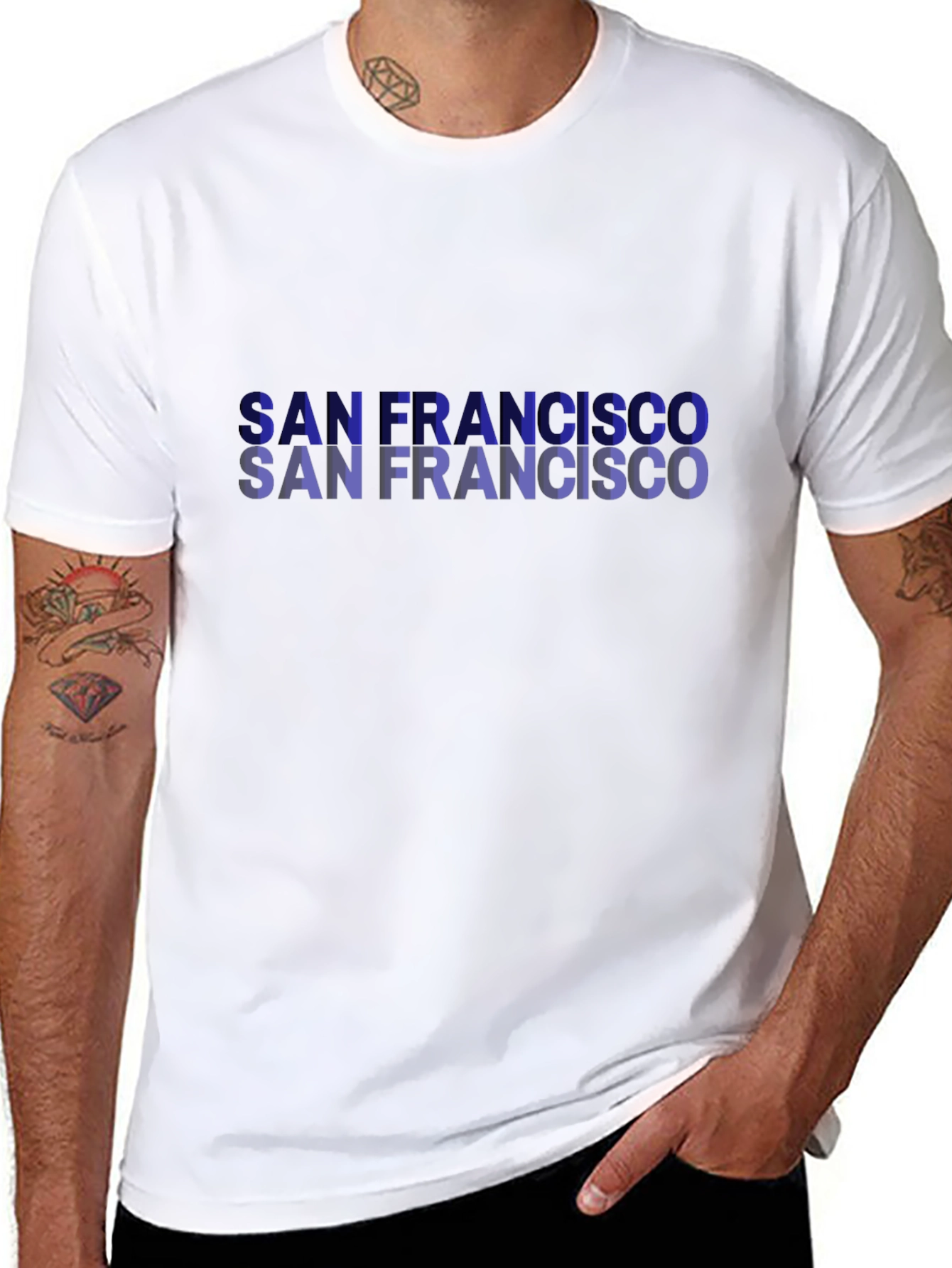 Black San Francisco Graphic Tee - Cool City Pride view 8