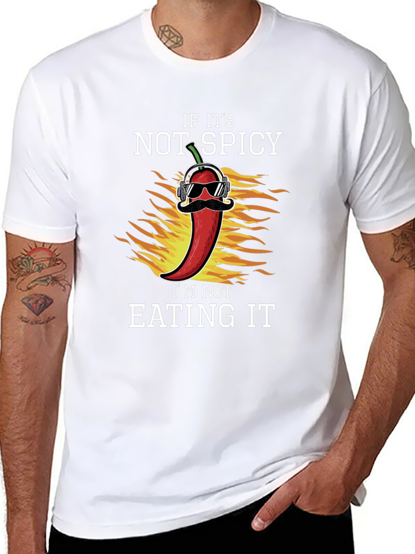 Black If It's Not Spicy T-Shirt view 8