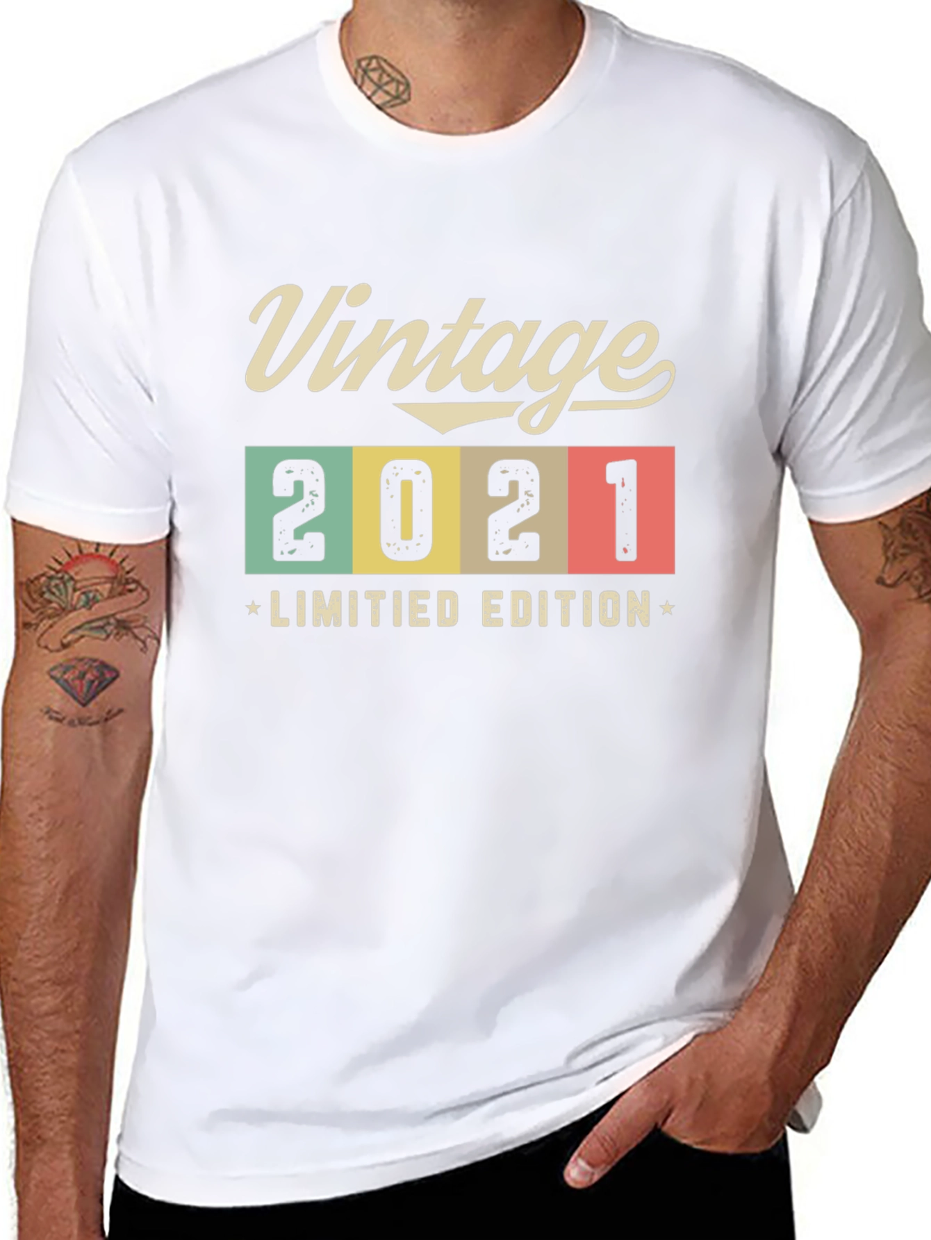 Black Vintage 2021 Limited Edition Graphic T-Shirt view 8