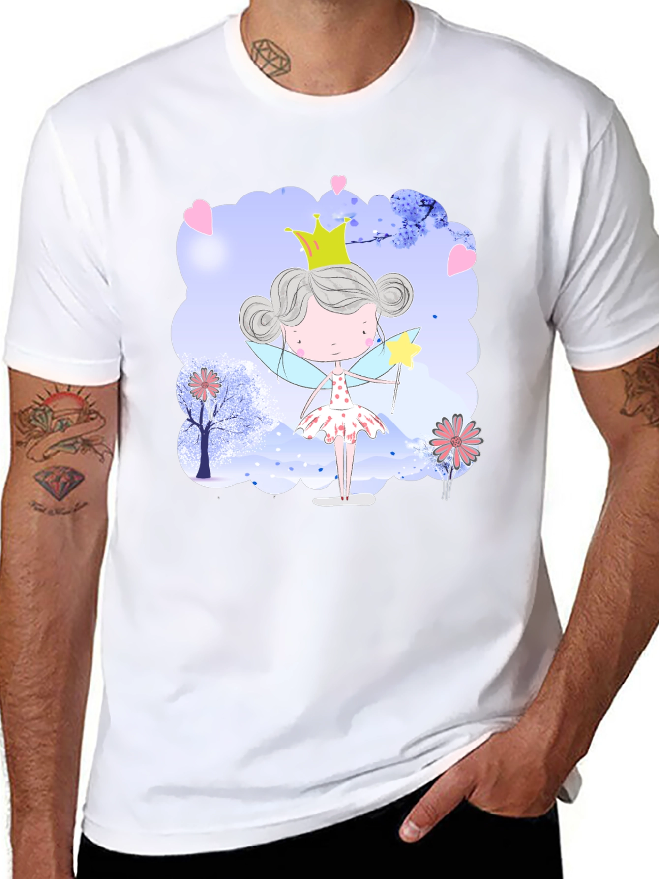 Black Fairy Tale Princess T-Shirt view 8