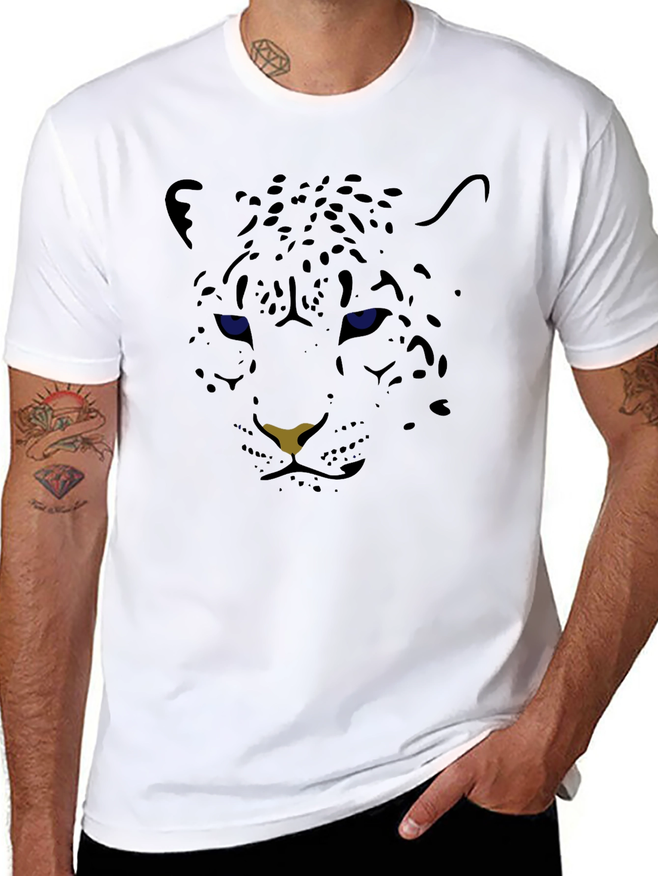 Black Black Panther Graphic Tee - Stylish Animal Print view 8