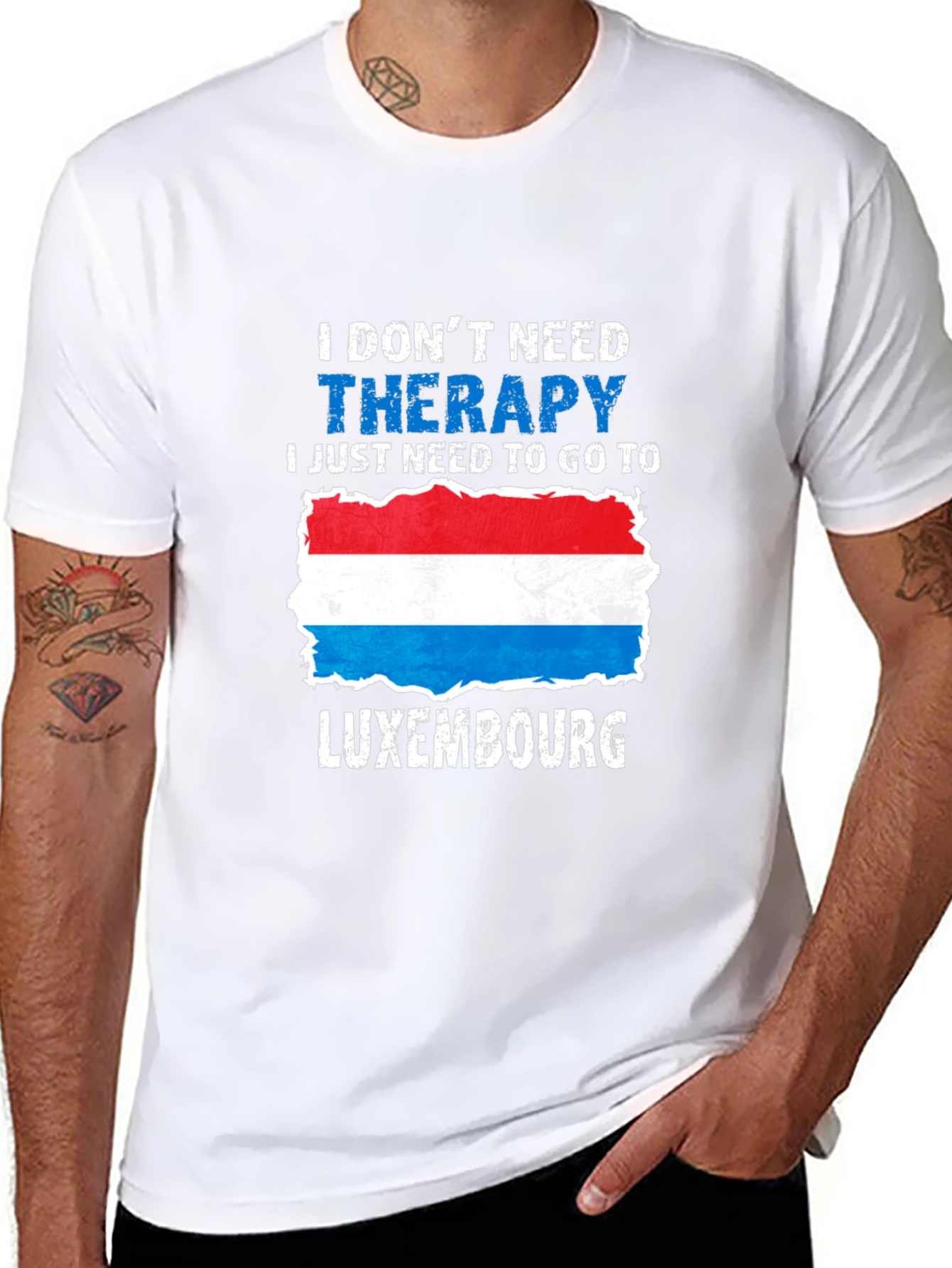 Black Luxembourg Therapy T-Shirt - Travel Souvenir view 8