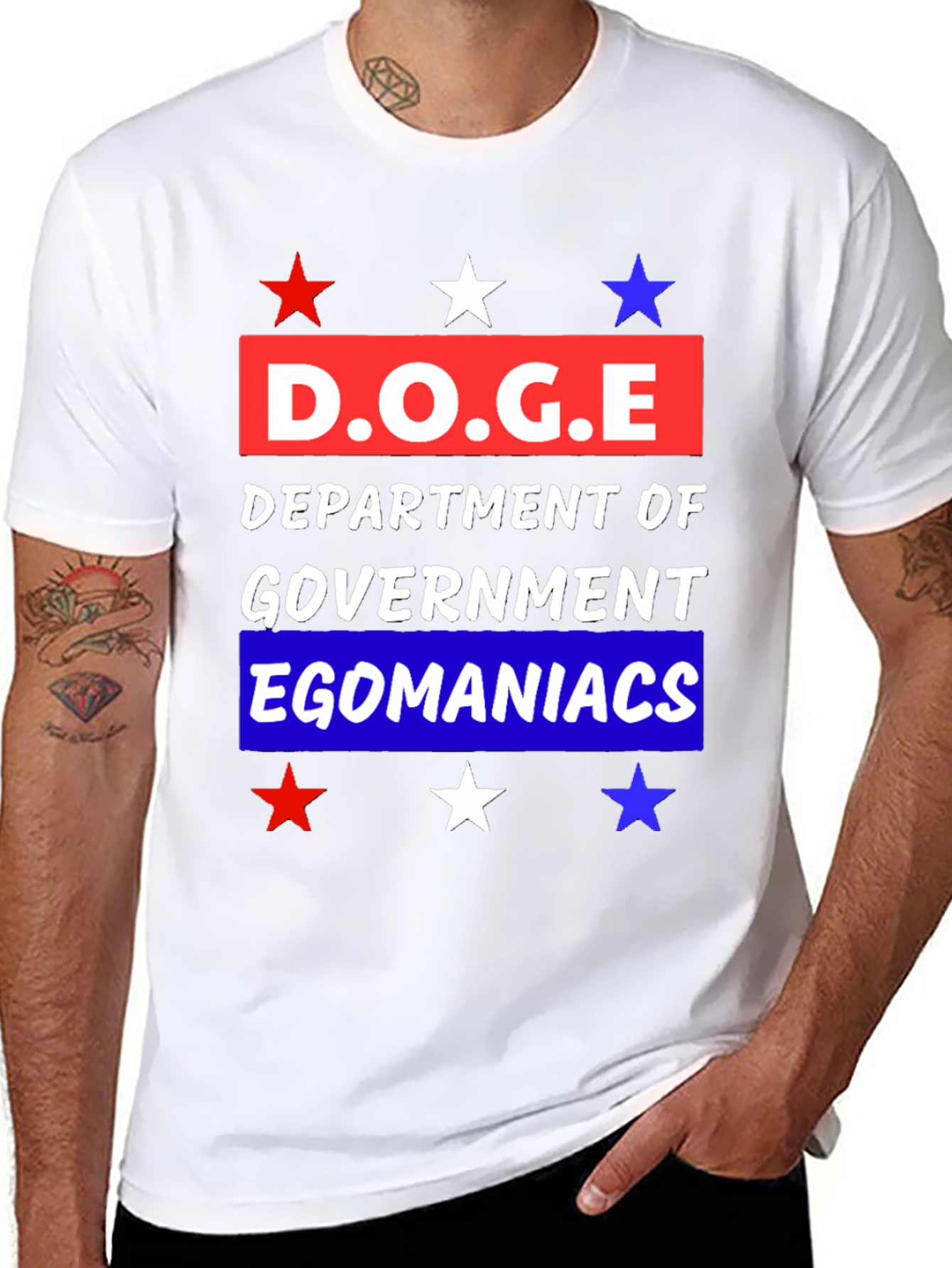 Black D.O.G.E Department Graphic Tee view 8