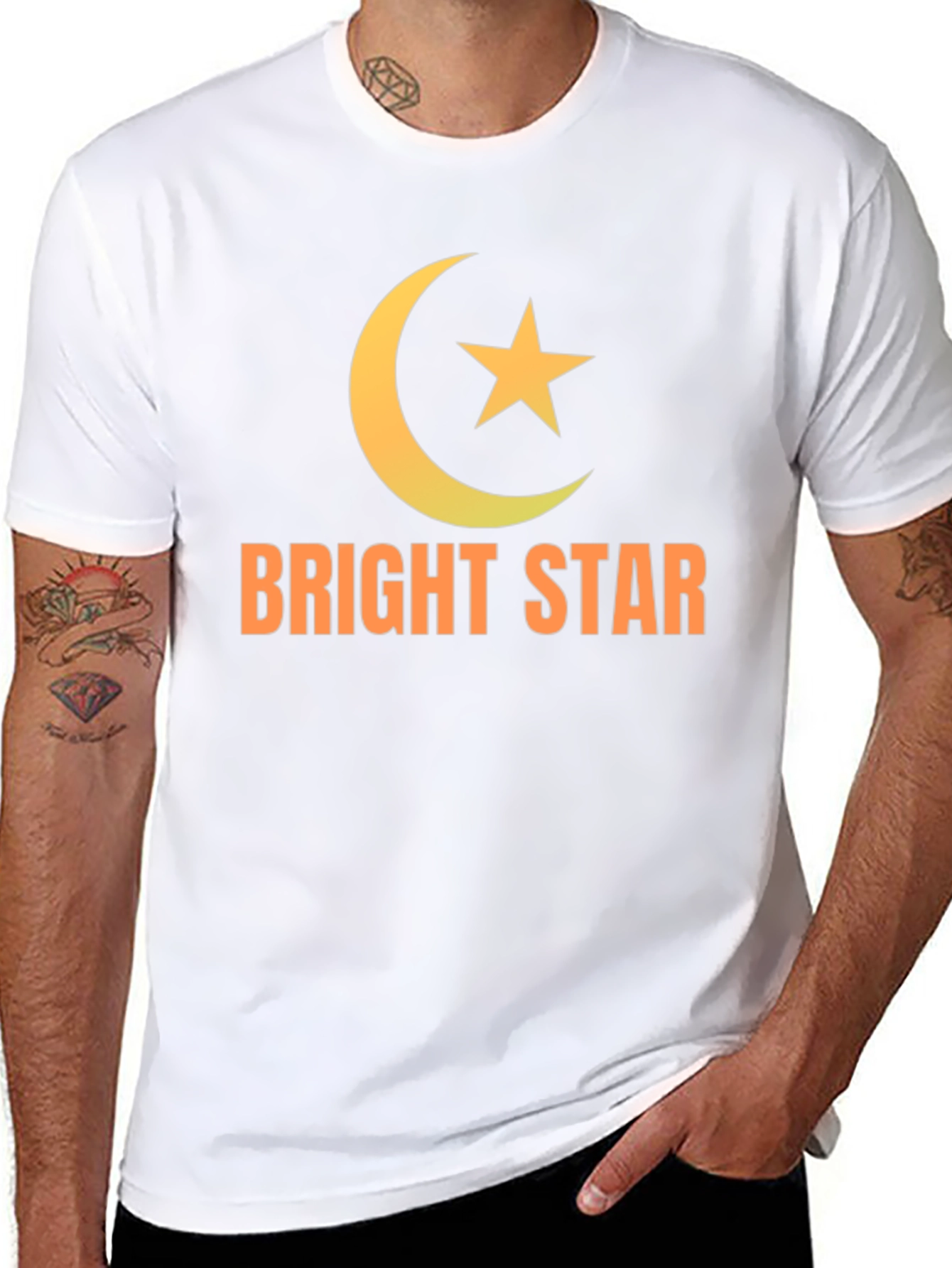 Black Bright Star Graphic T-Shirt - Black view 8