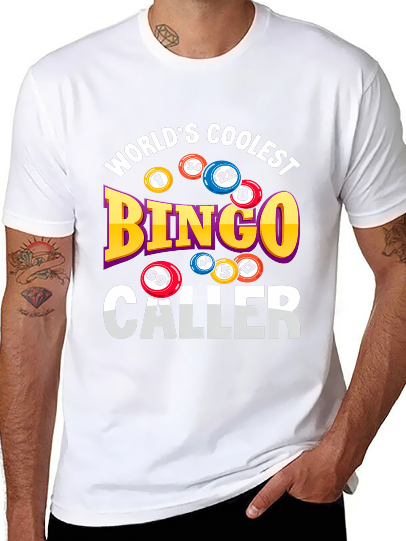 Black World's Coolest Bingo Caller Graphic Tee view 8