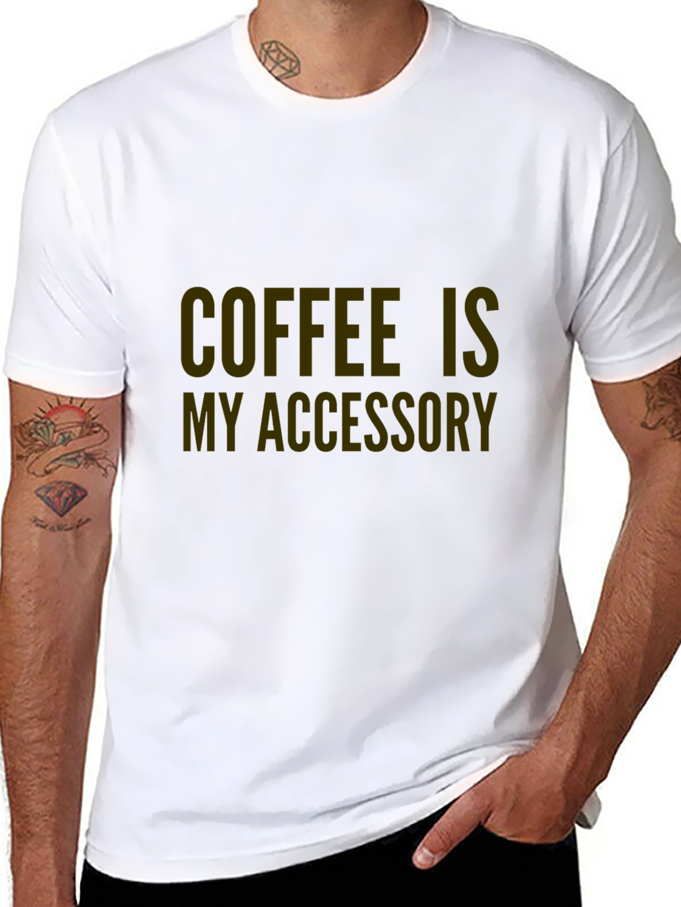 Black Coffee Is My Accessory Graphic Tee - Unisex view 8