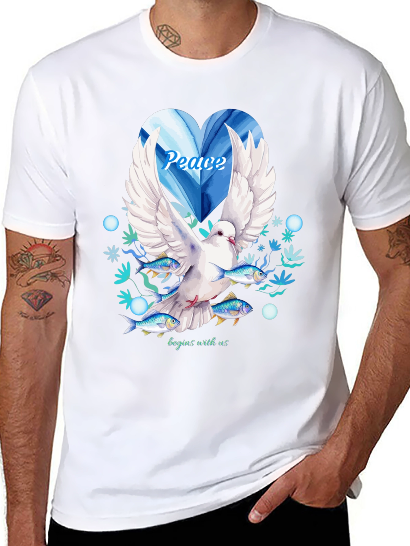 Black Peace Dove Graphic Tee - Begins With Us view 8