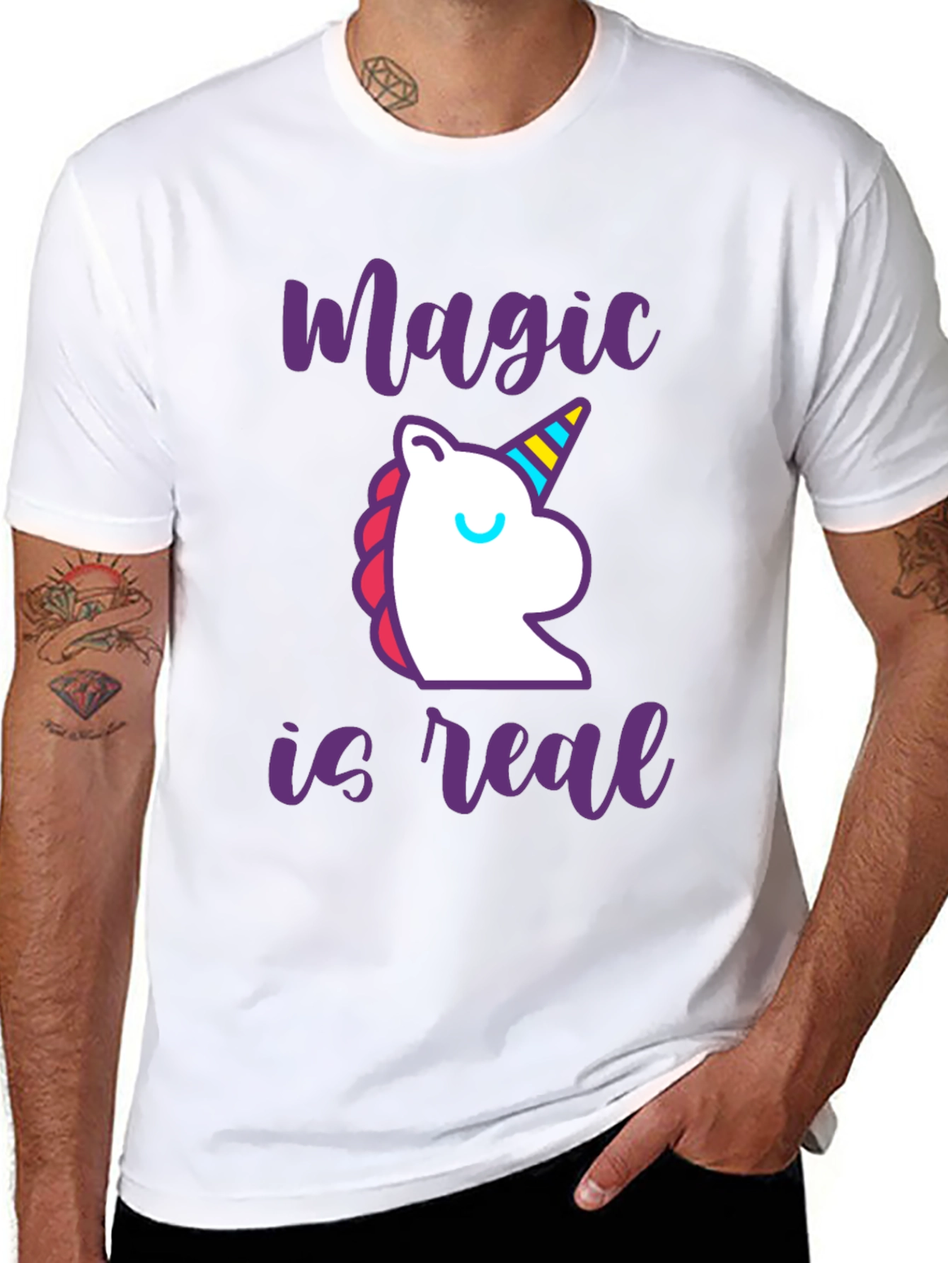 Black Magic is Real Graphic Tee view 8