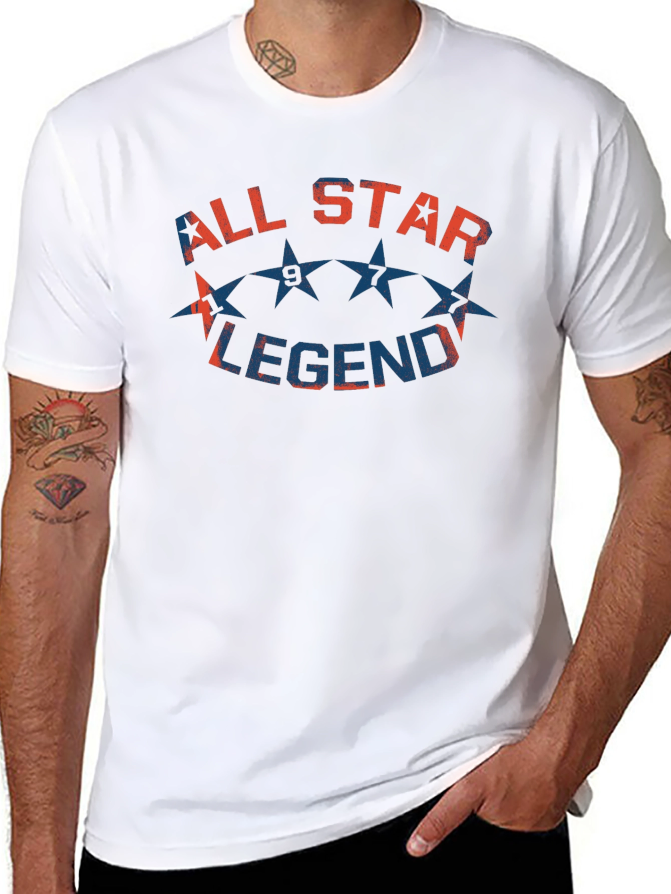 Black All Star Legend Black Graphic Tee view 8