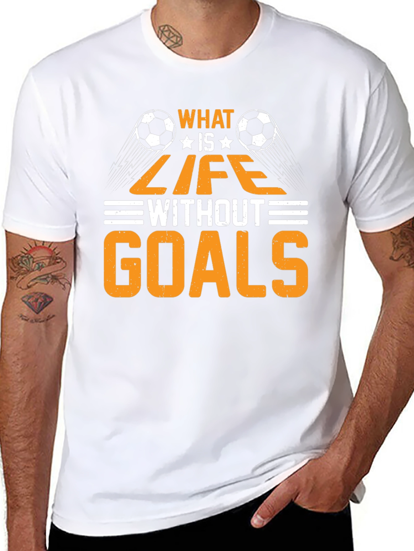 Black Soccer Life T-Shirt view 8