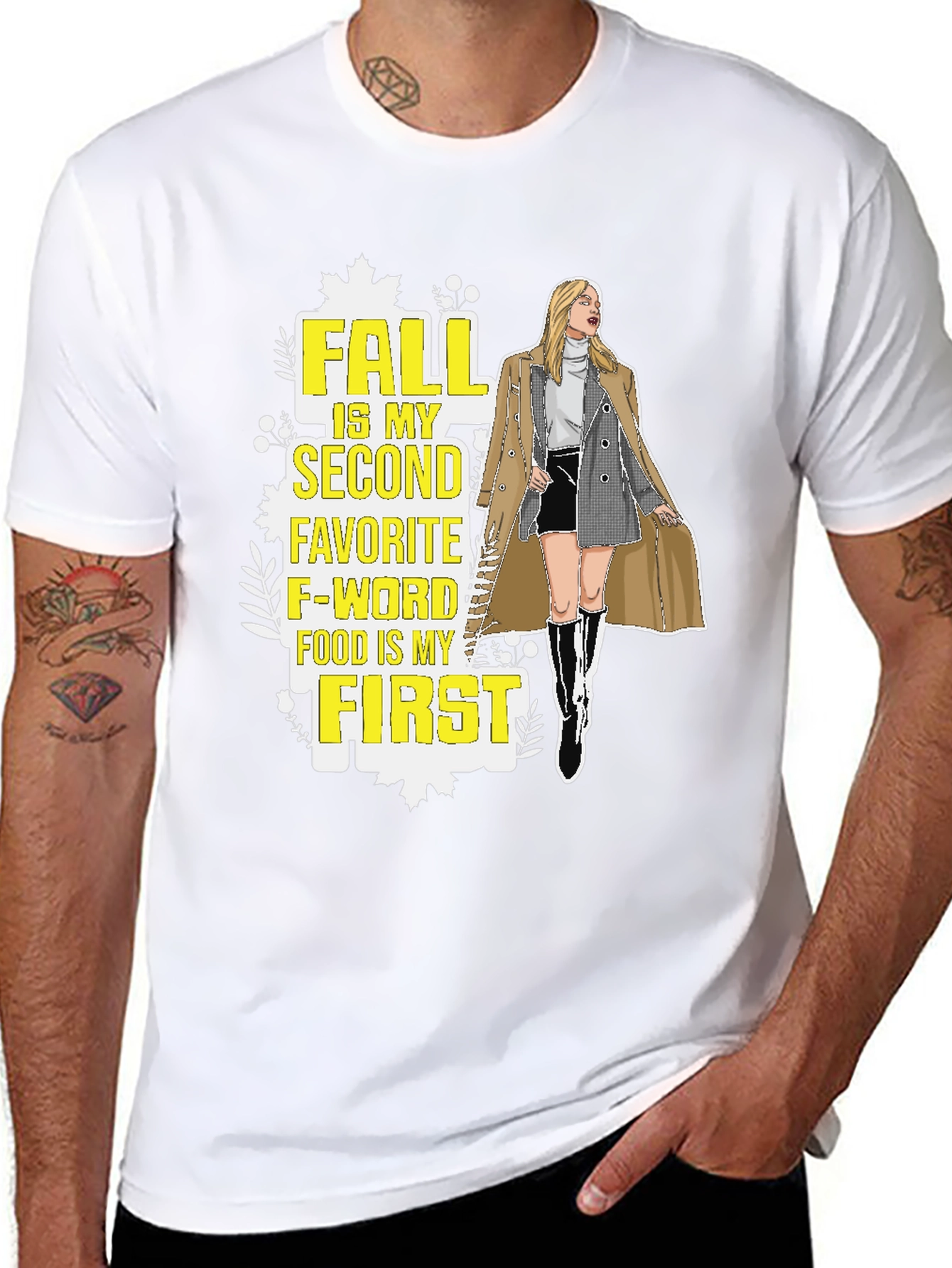 Black Fall Food T-Shirt view 8