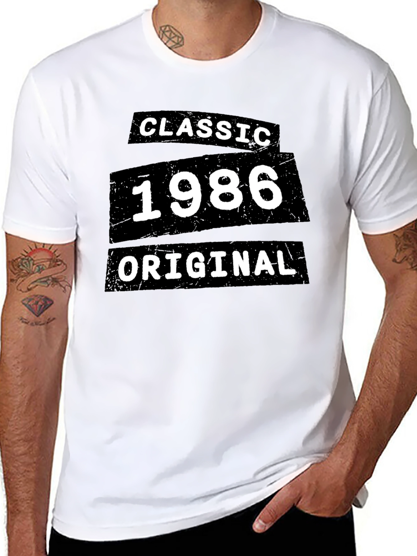 Black Classic 1986 Original Black T-Shirt view 8
