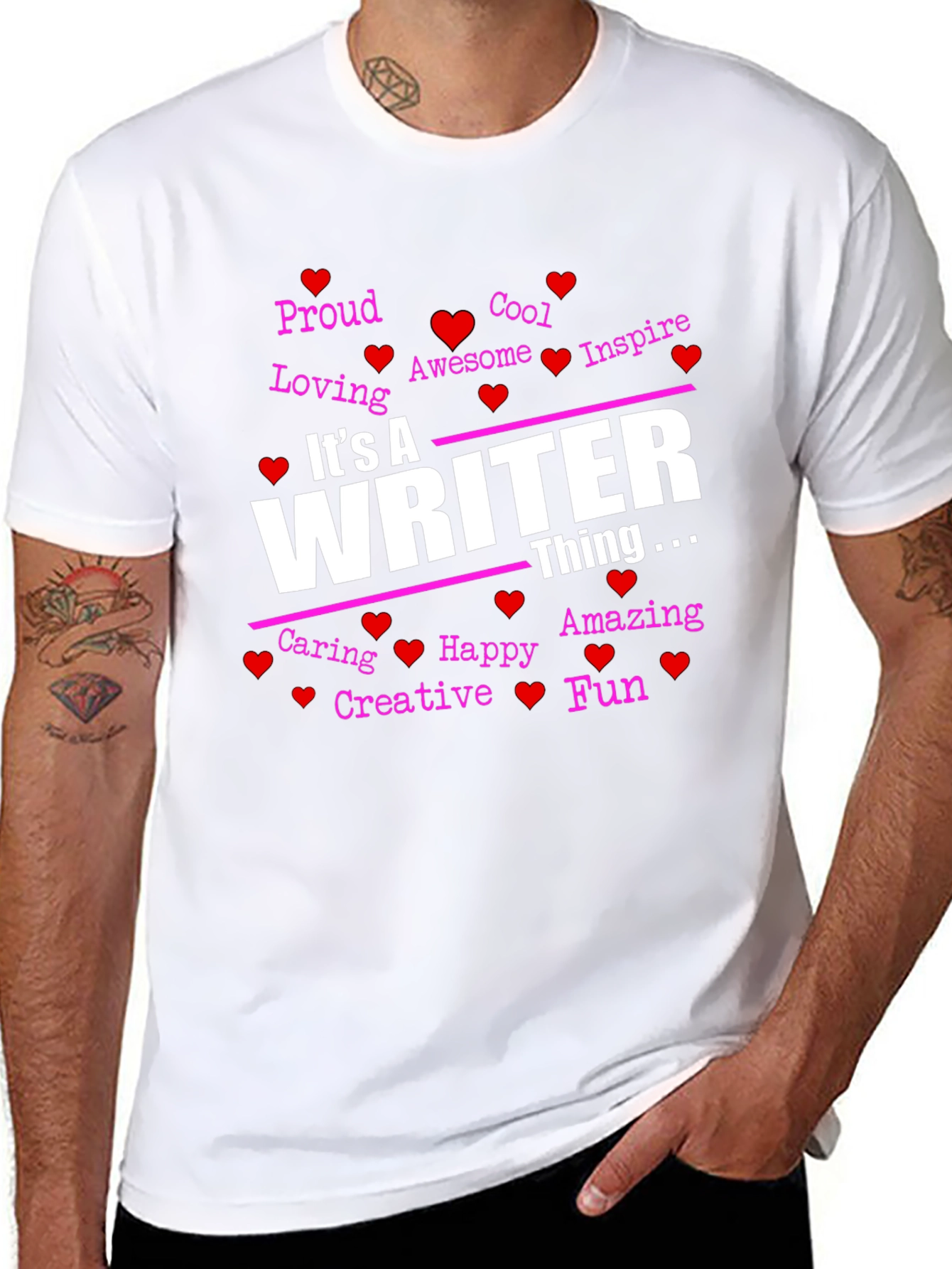Black It's A Writer Thing T-Shirt view 8