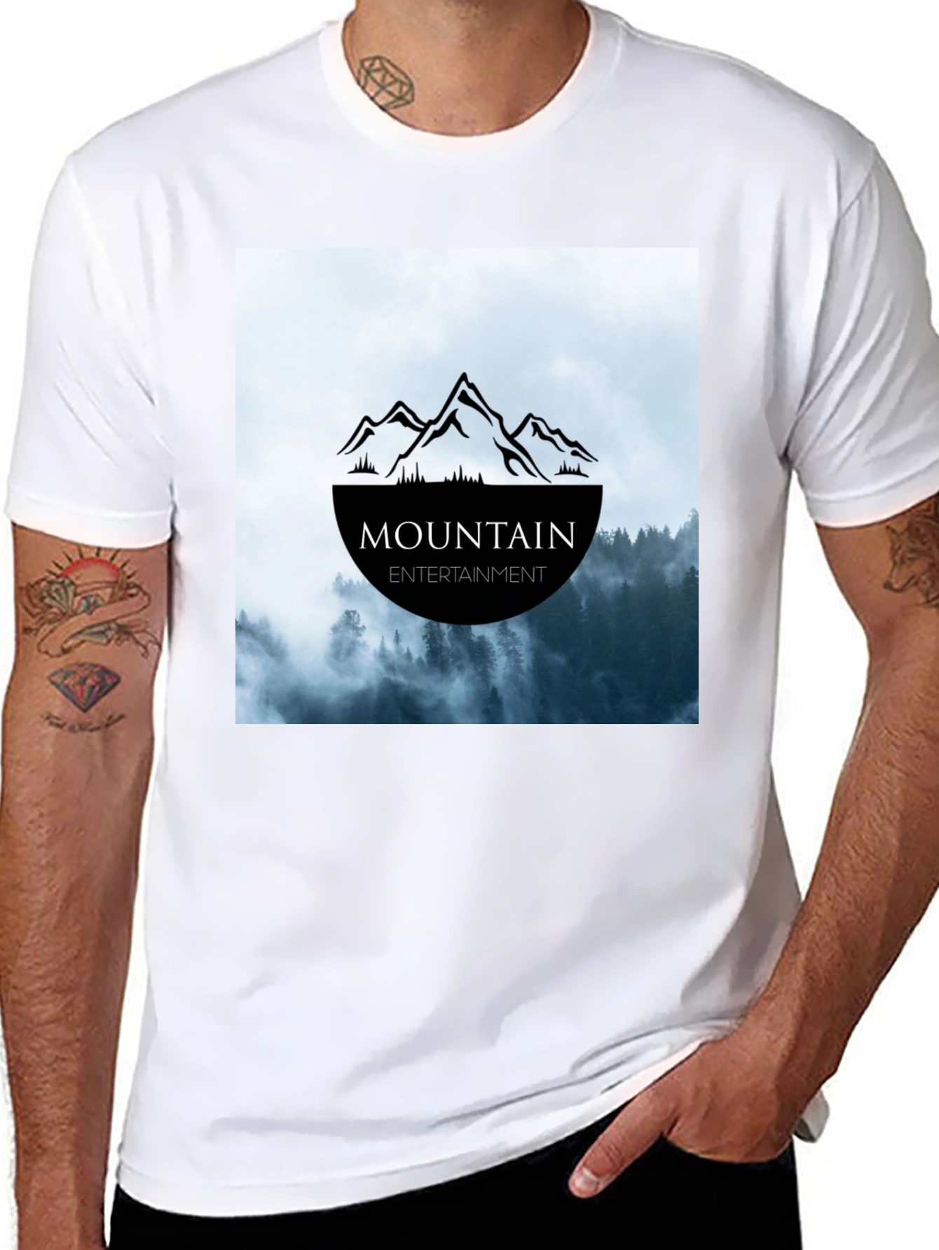 Black Mountain Entertainment Graphic T-Shirt - Classic Black Tee view 8