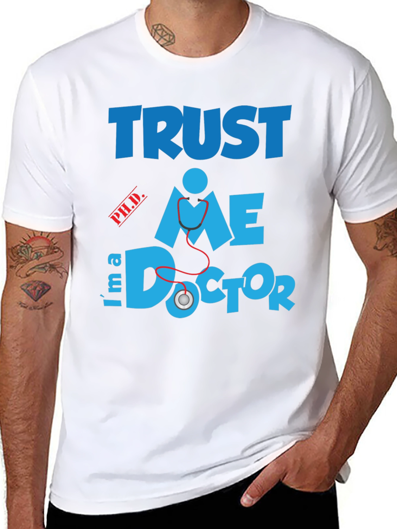 Black Trust Me Doctor T-Shirt view 8
