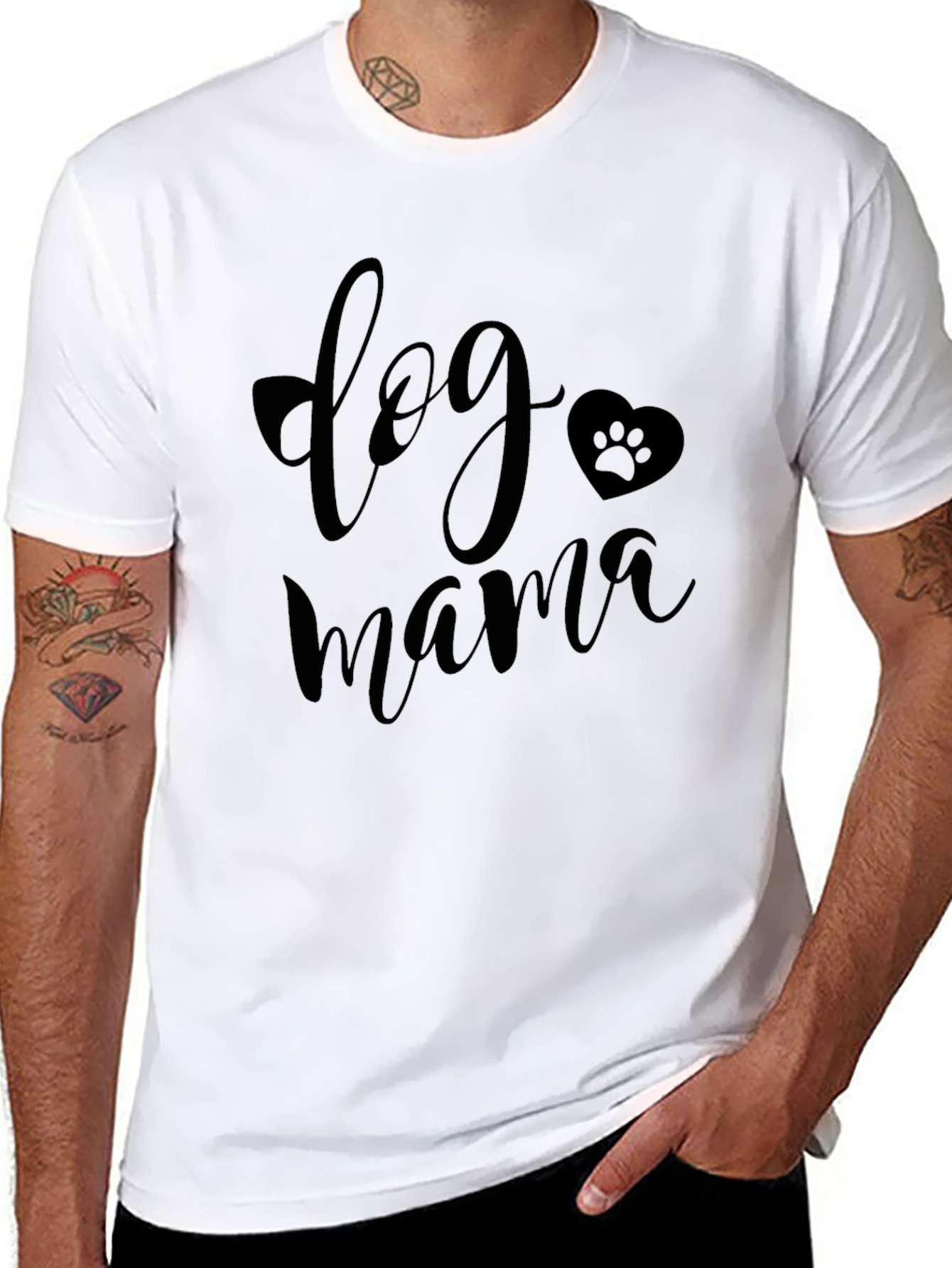 Black Dog Mama T-Shirt - Stylish Pet Lover Apparel view 8