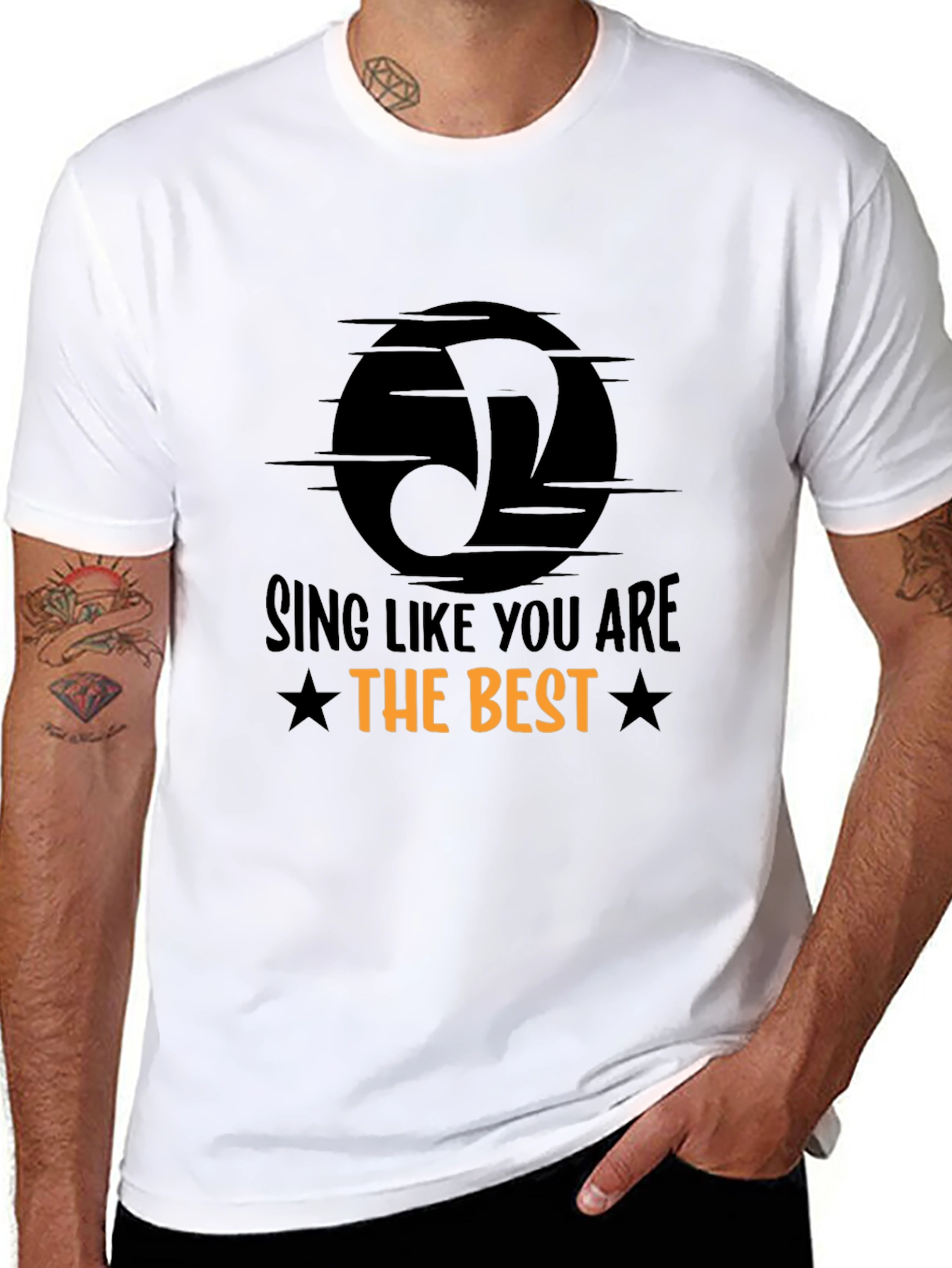 Black Sing Like You Are the Best T-Shirt view 8