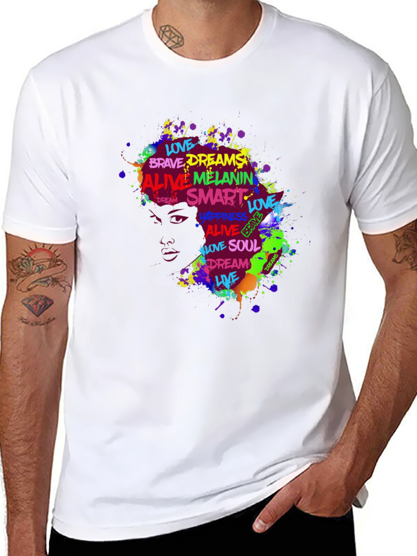 Black Melanin Magic Black T-Shirt - Express Yourself view 8