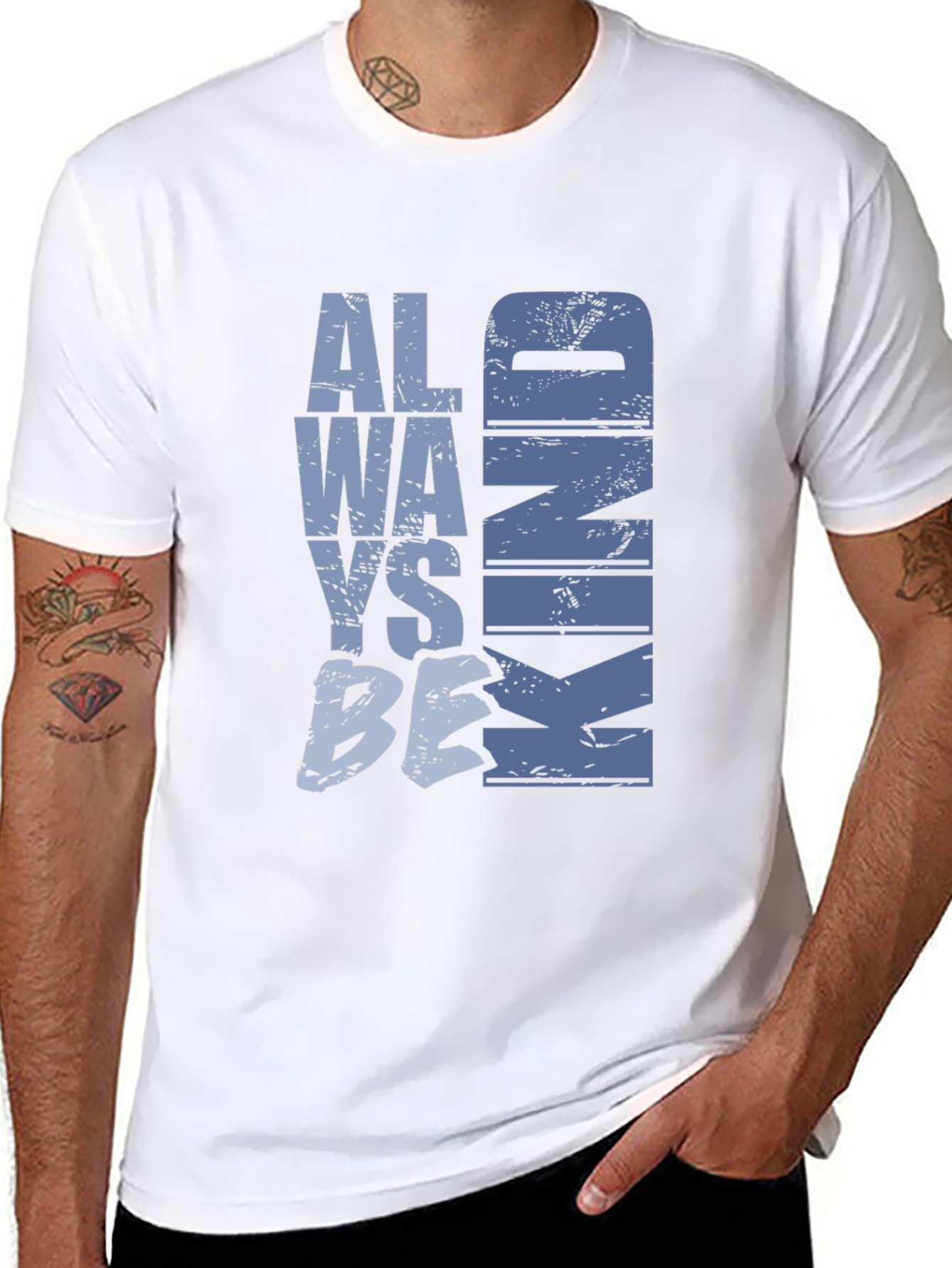 Black Always Be Kind Graphic Tee - Stylish Comfort view 8