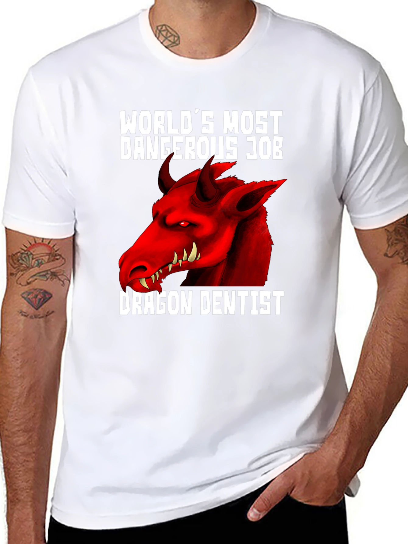 Dragon Dentist T-Shirt - World's Most Dangerous Job - 8