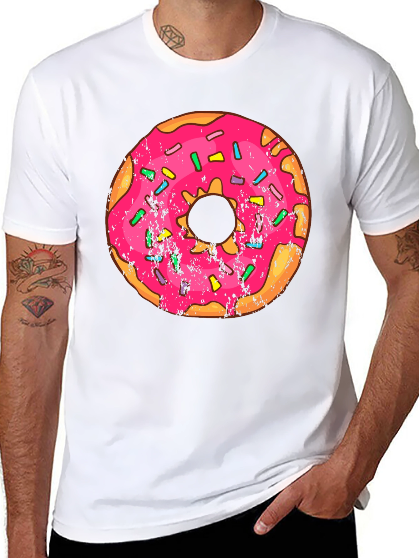 Black Donut Graphic T-Shirt - Sweet Treat Fashion view 8