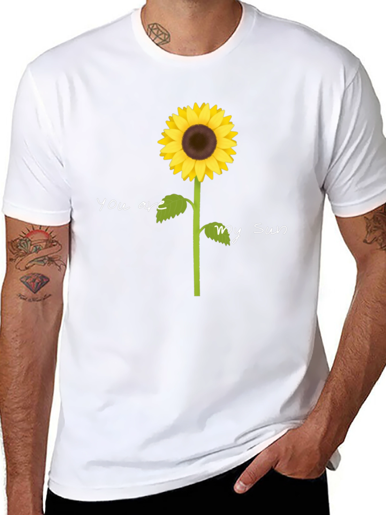 Black You Are My Sun Sunflower Graphic Tee view 8