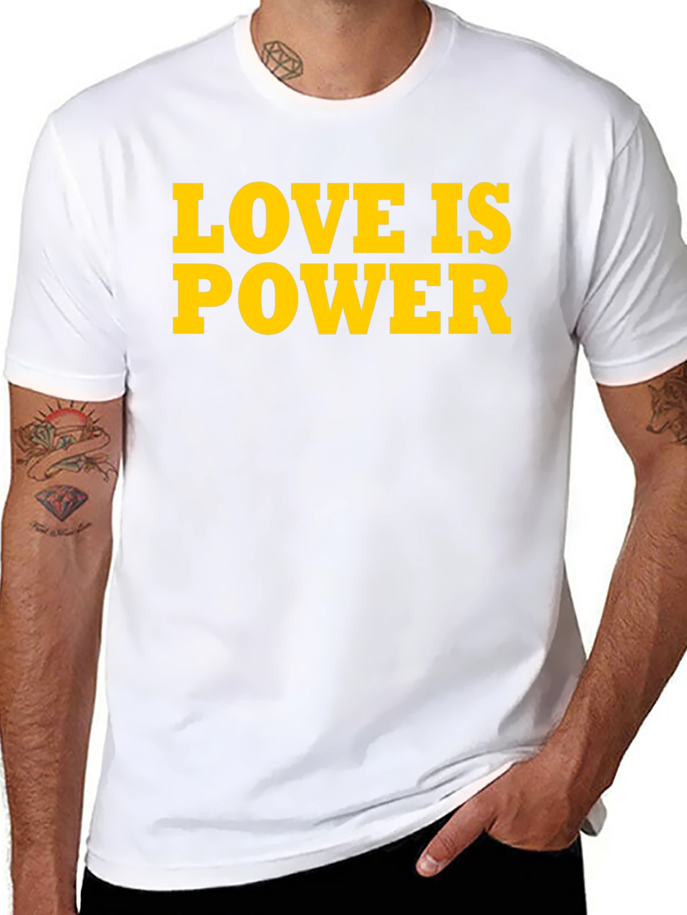 Black Love Is Power T-Shirt - Bold Statement Tee view 8