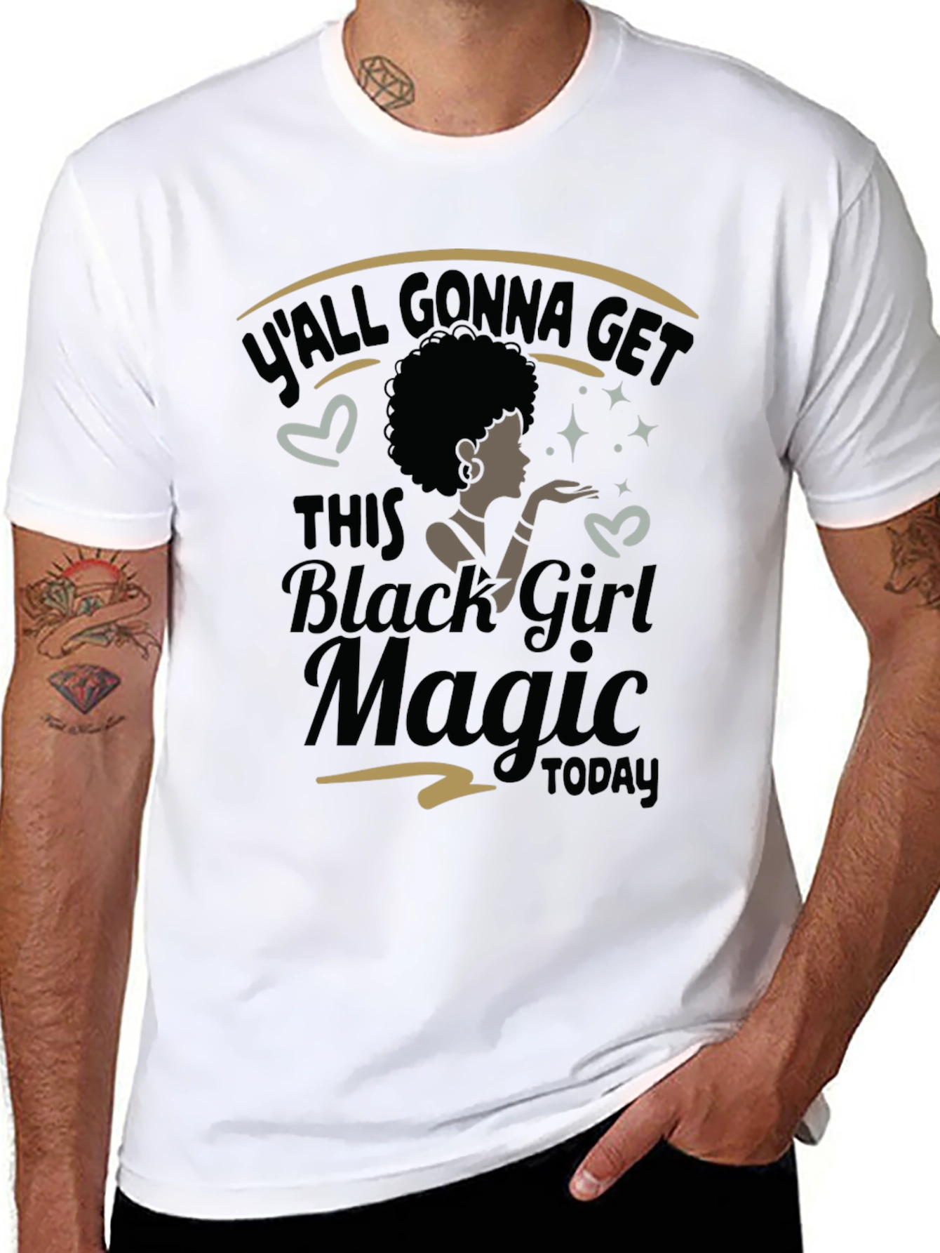 Black Black Girl Magic T-Shirt view 8