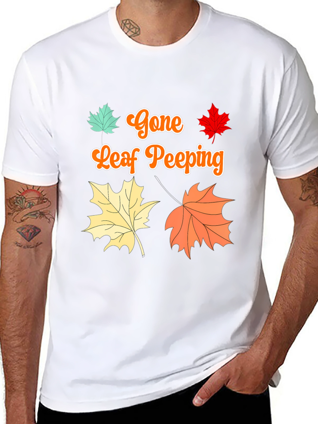 Gone Leaf Peeping T-Shirt Fall Autumn - 8