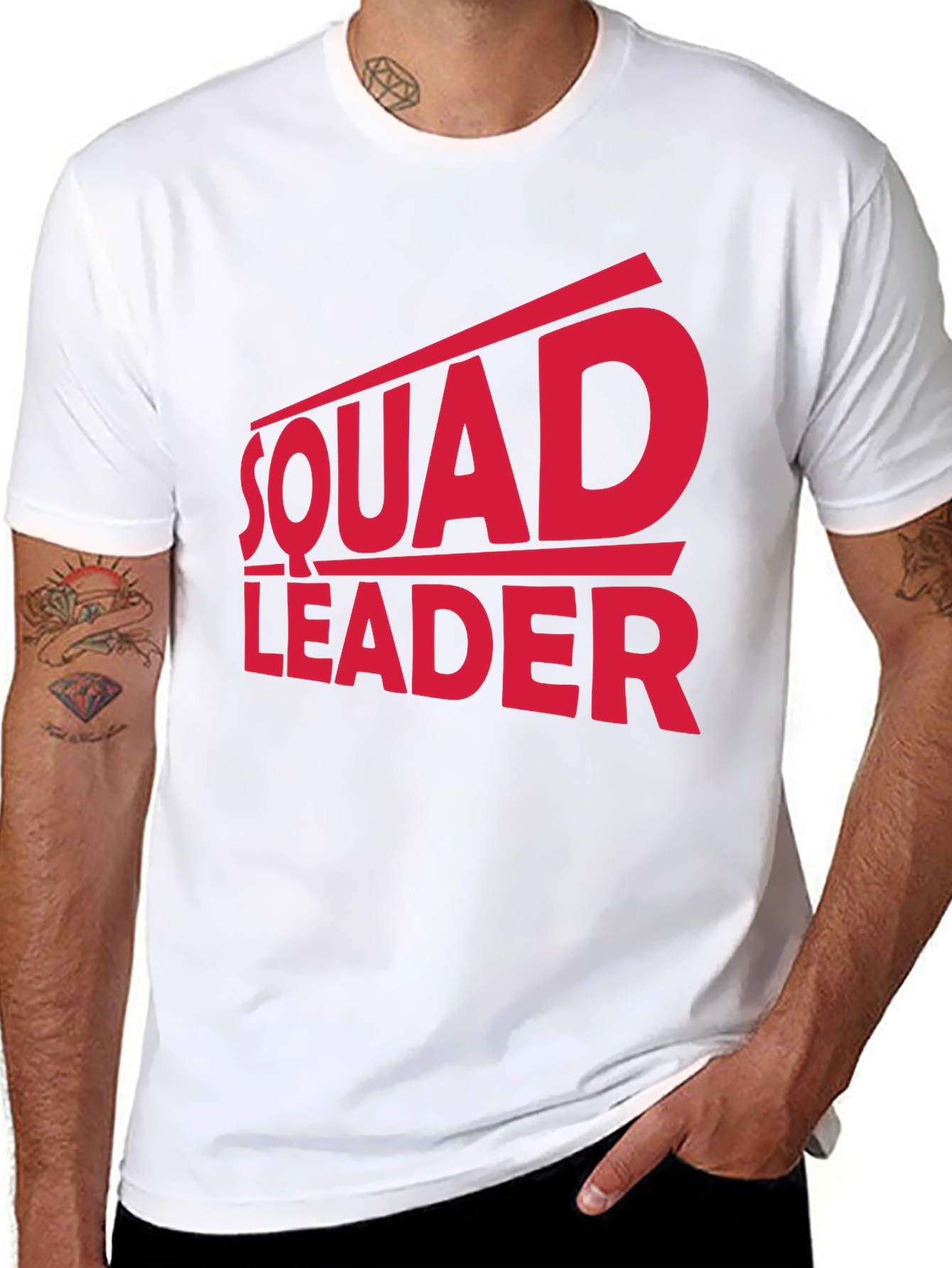 Black Squad Leader T-Shirt view 8