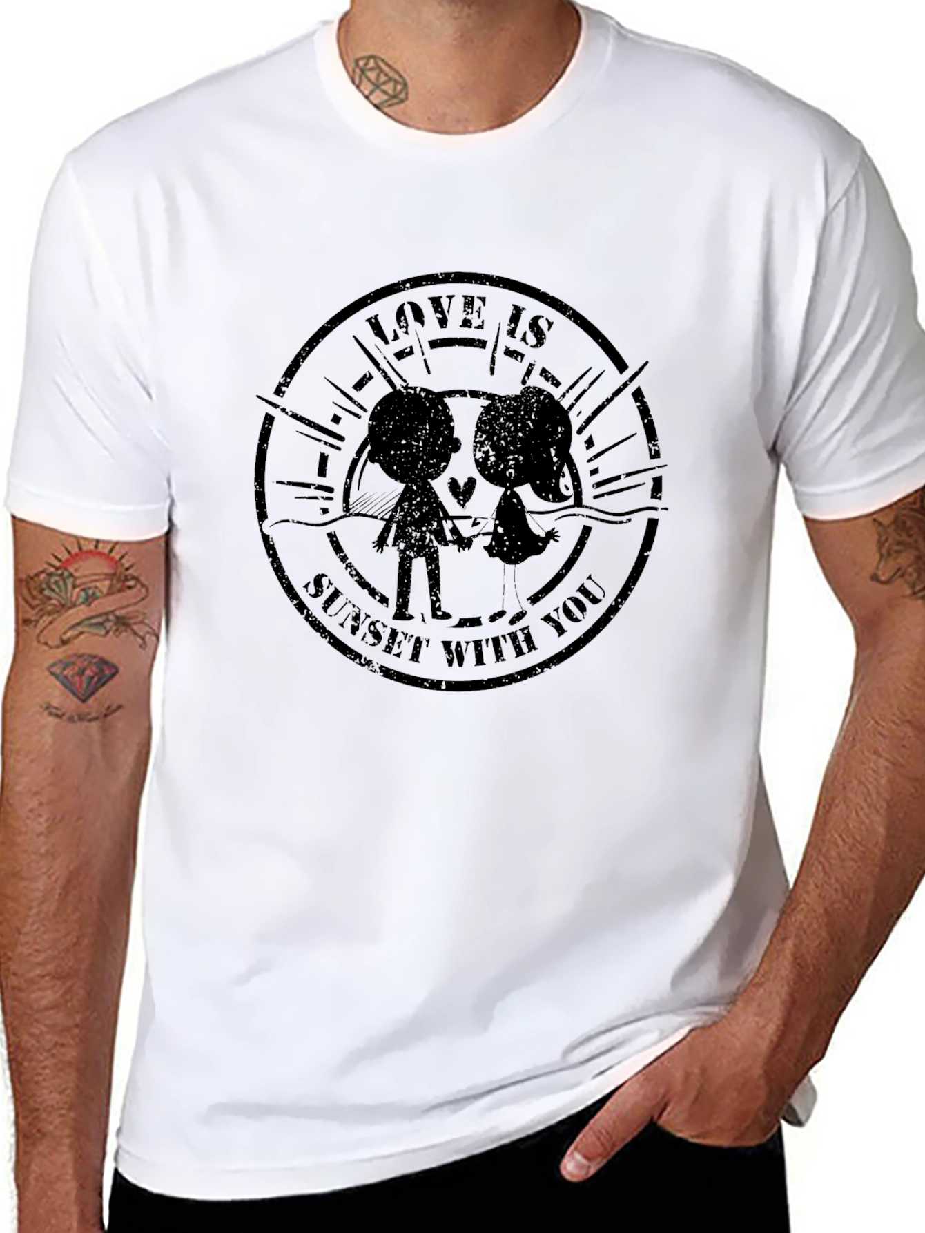Black Love is Sunset With You T-Shirt view 8