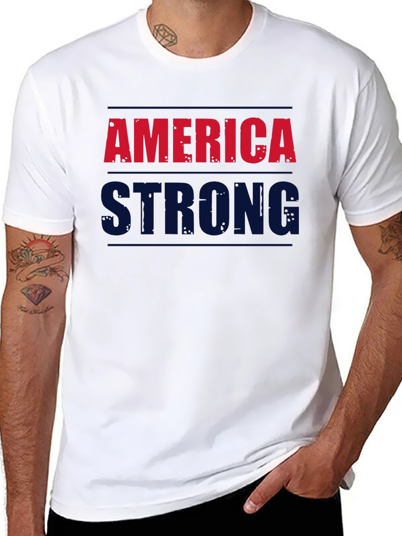 Black America Strong Graphic T-Shirt view 8